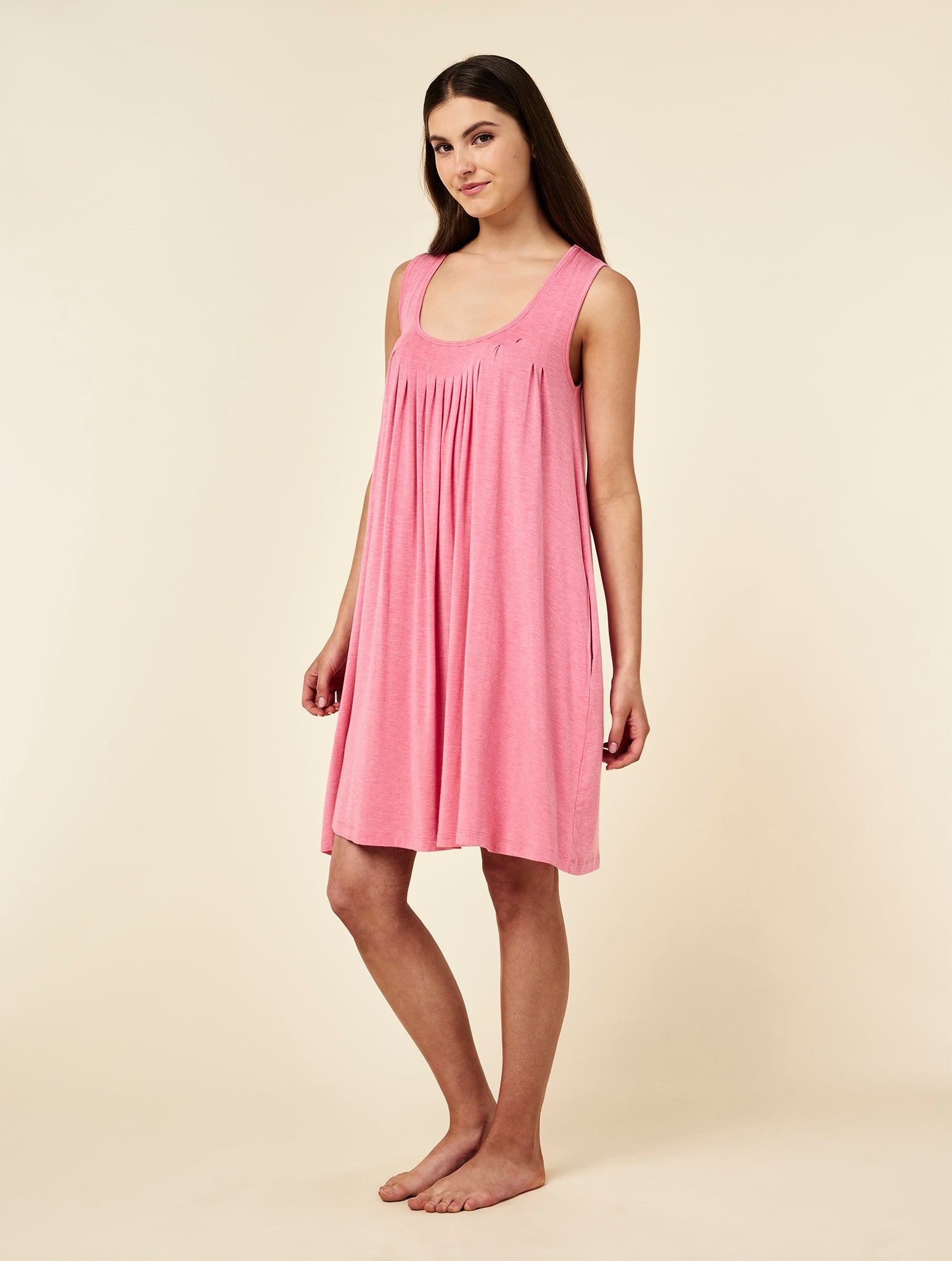 Kate Modal Soft Pleat Front Nightie