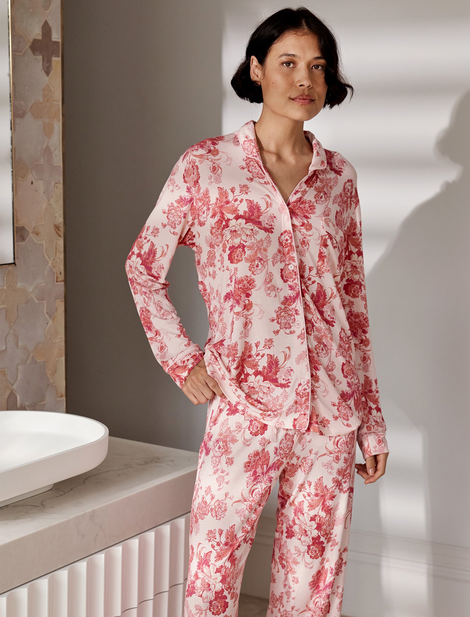 Kate Modal Soft Full Length PJ Set