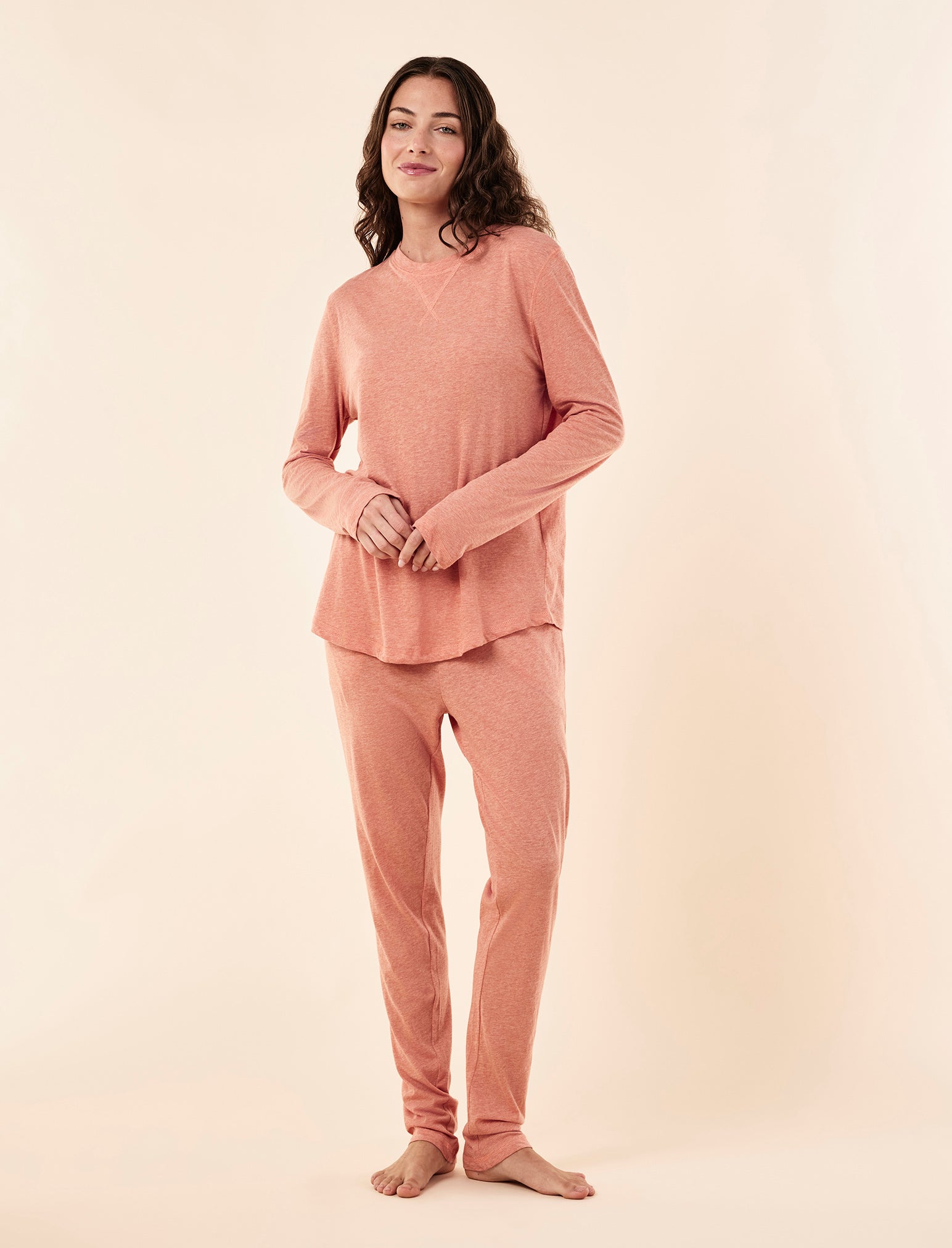 Jada Organic Cotton Knit Long Sleeve Tee