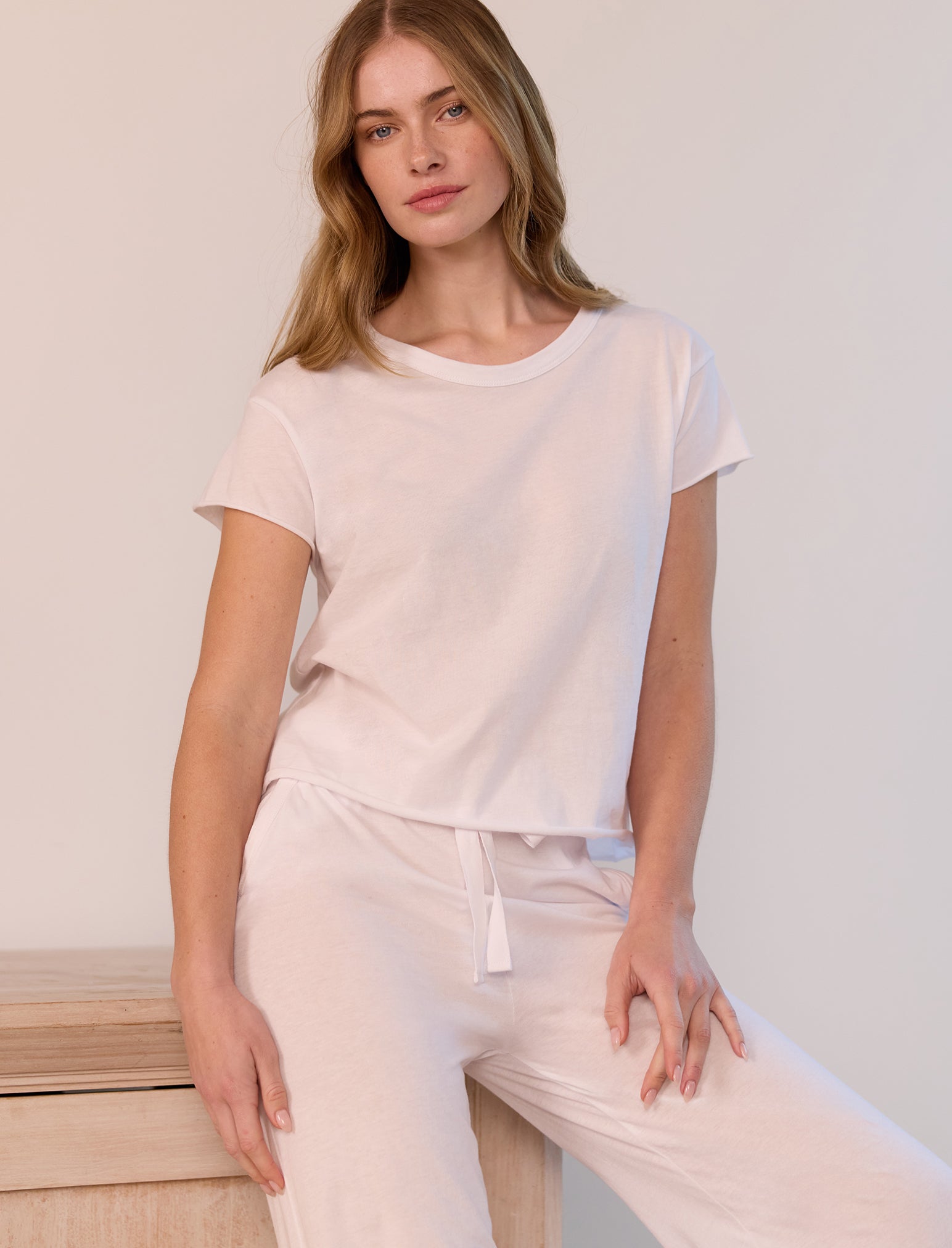 Jada Organic Cotton Knit Boxy Tee