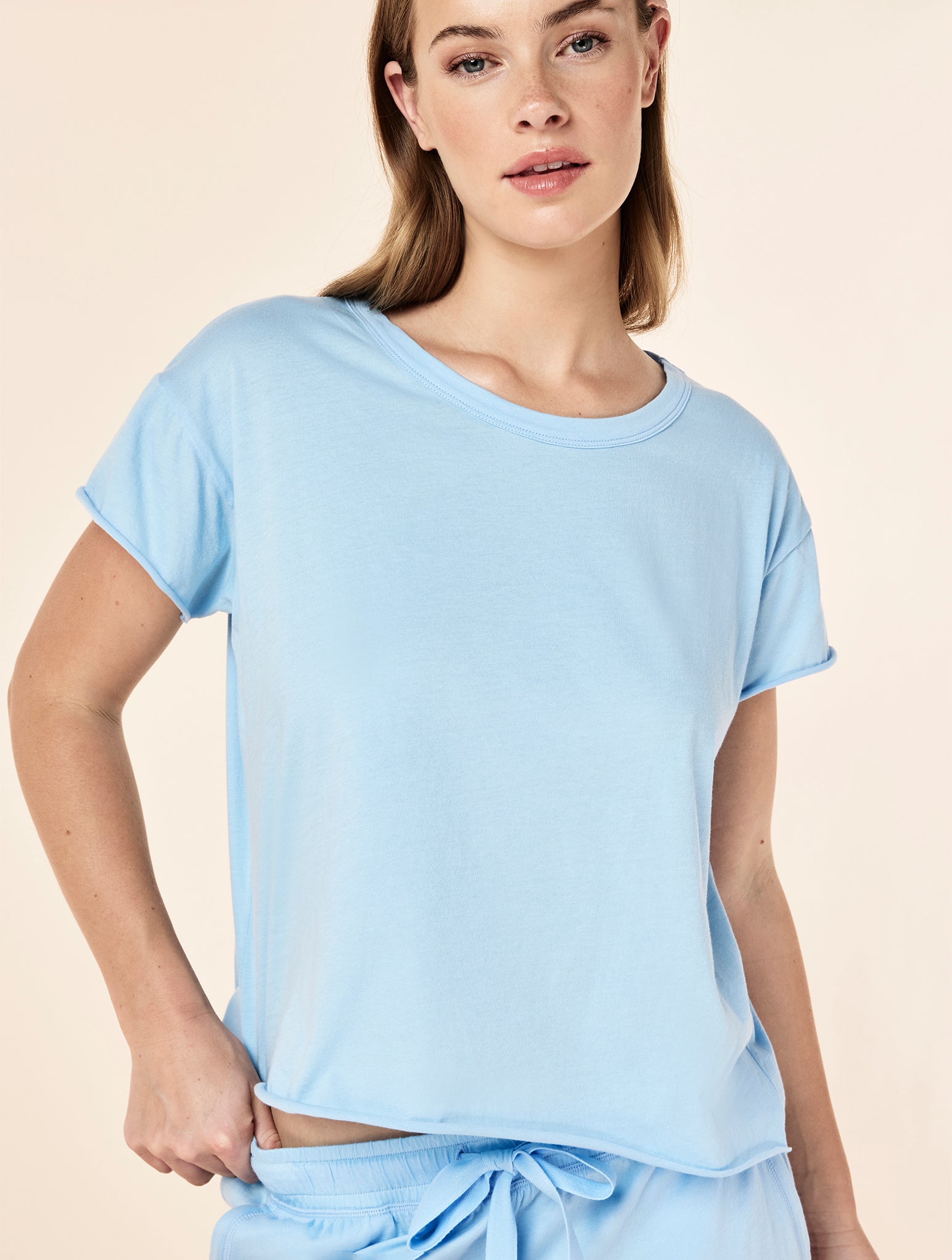 Jada Organic Cotton Knit Boxy Tee