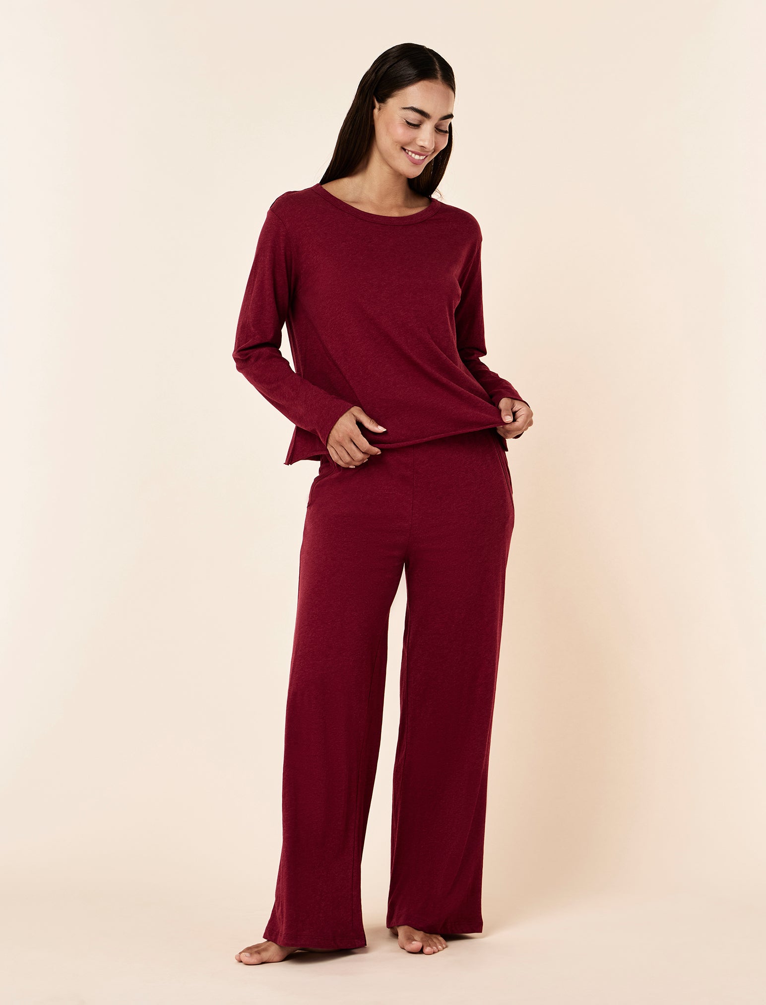 Jada Organic Cotton Boxy Long Sleeve Tee