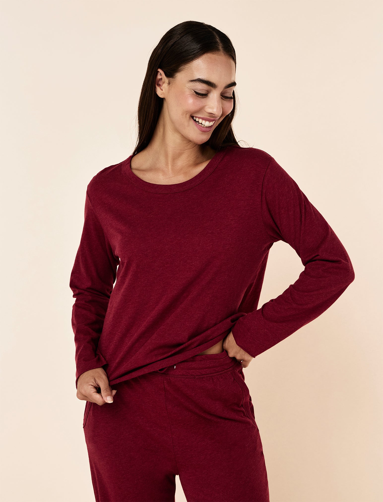 Jada Organic Cotton Boxy Long Sleeve Tee