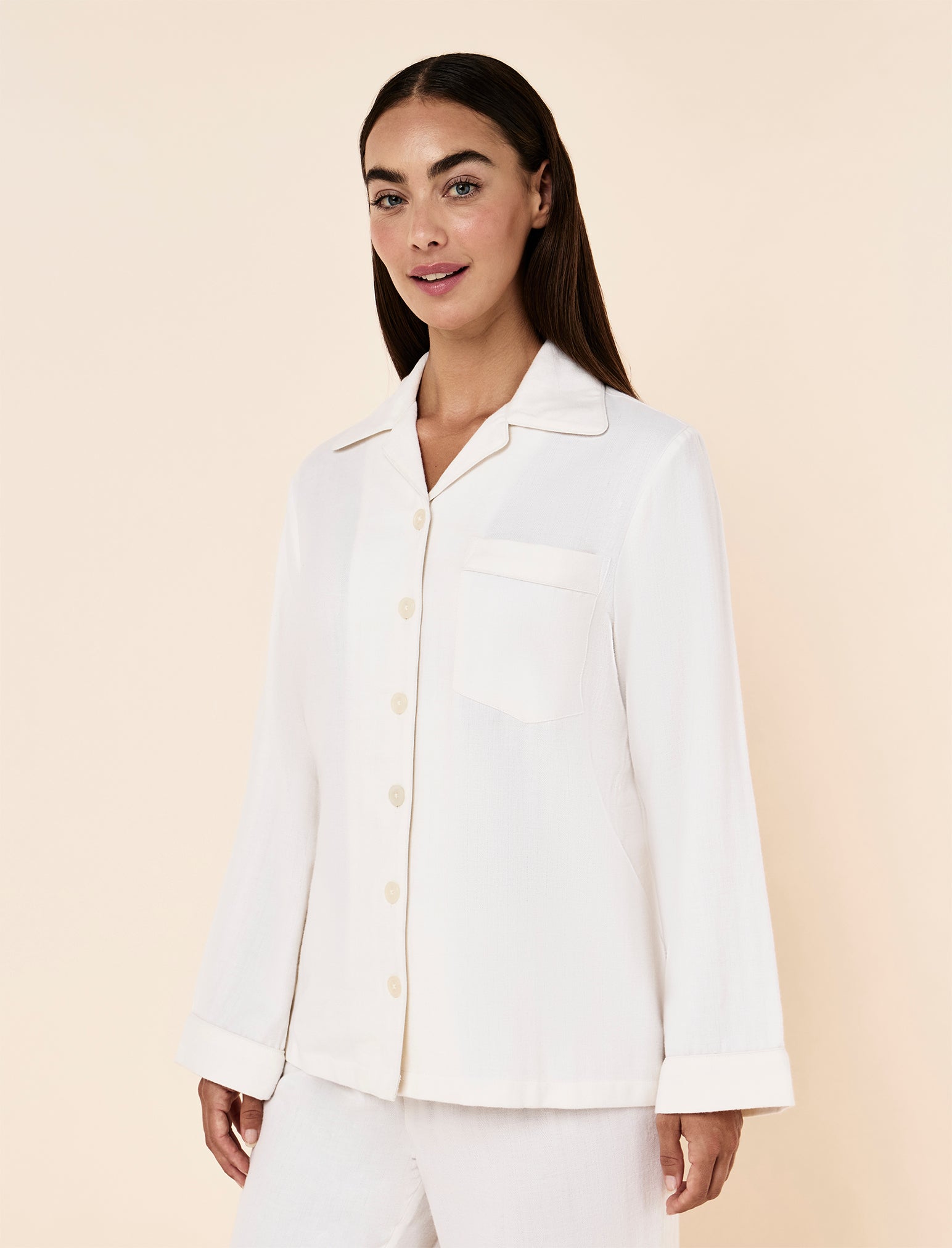 Super Soft Brushed Herringbone PJ Set