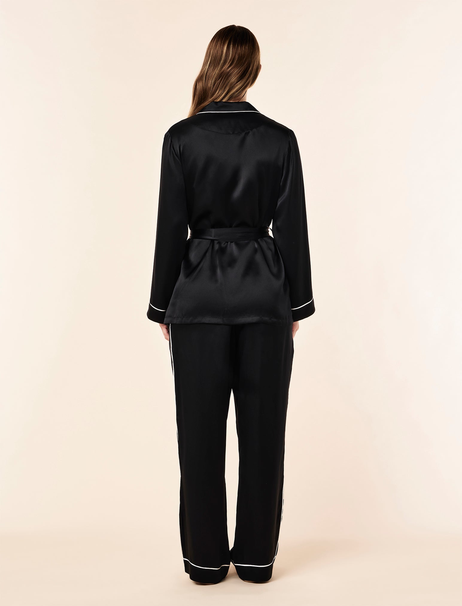 Sylvie Silk Wrap PJ Set