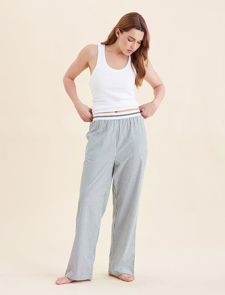 Tennis Stripe Full Length Pant