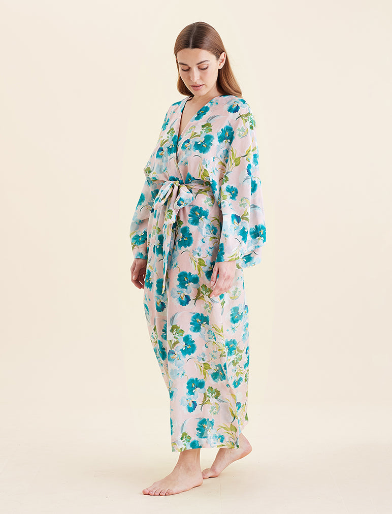 Audrey Floral Kimono Maxi Robe