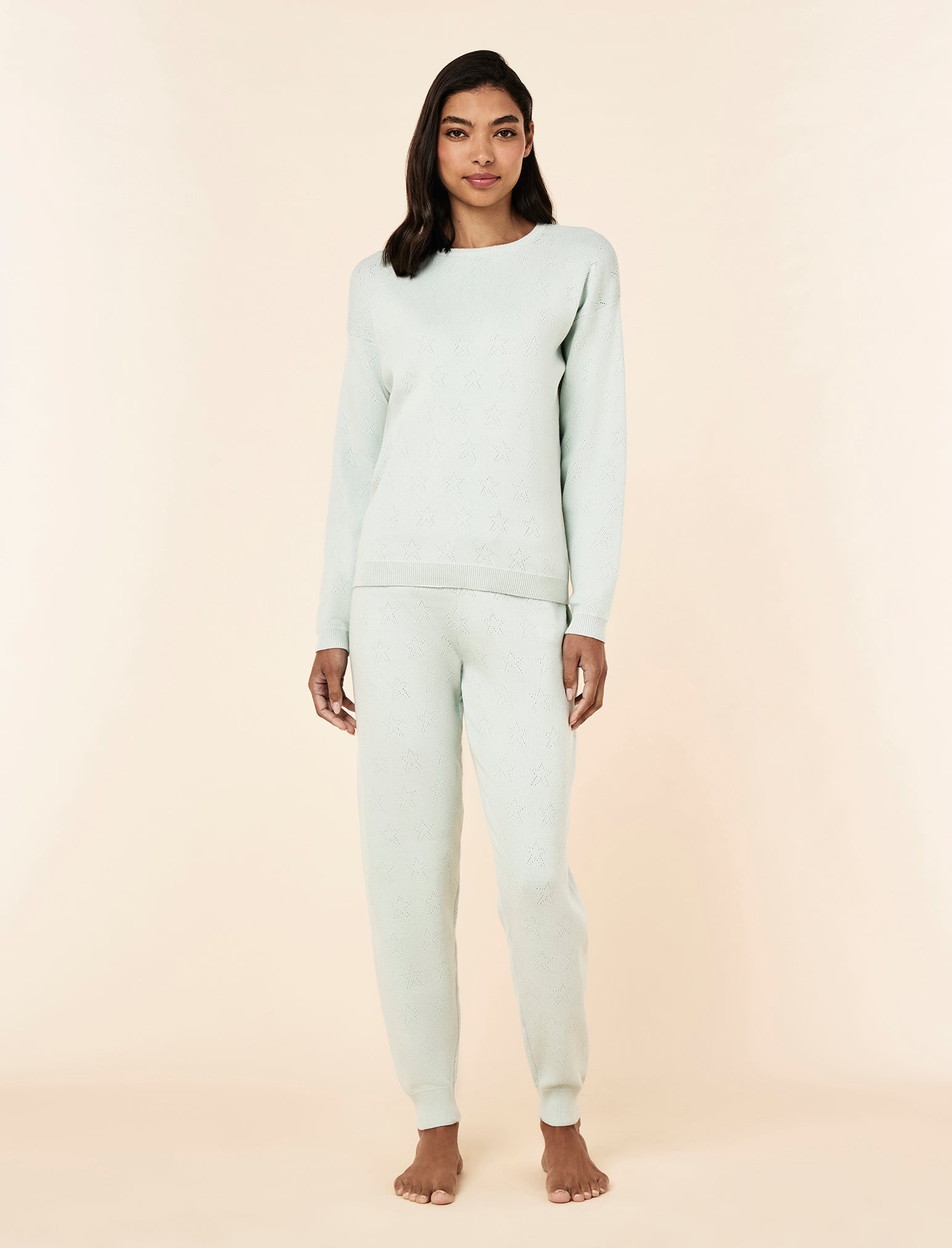 Cosy Pointelle Long Sleeve Top and Jogger