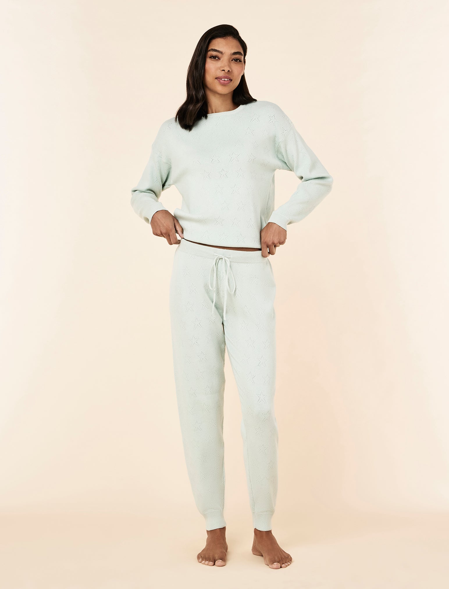 Cosy Pointelle Long Sleeve Top and Jogger