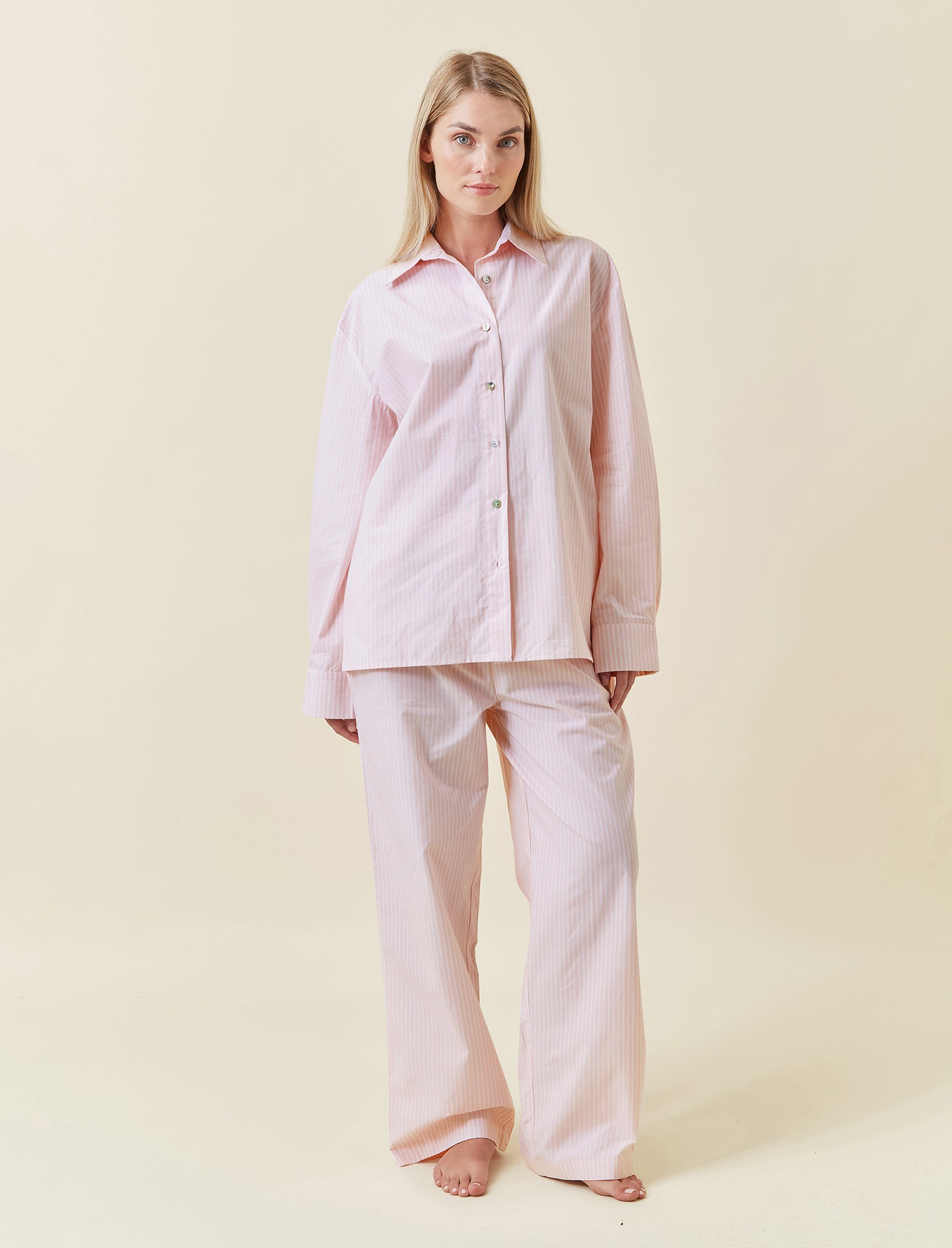 French Stripe Full Length PJ Set