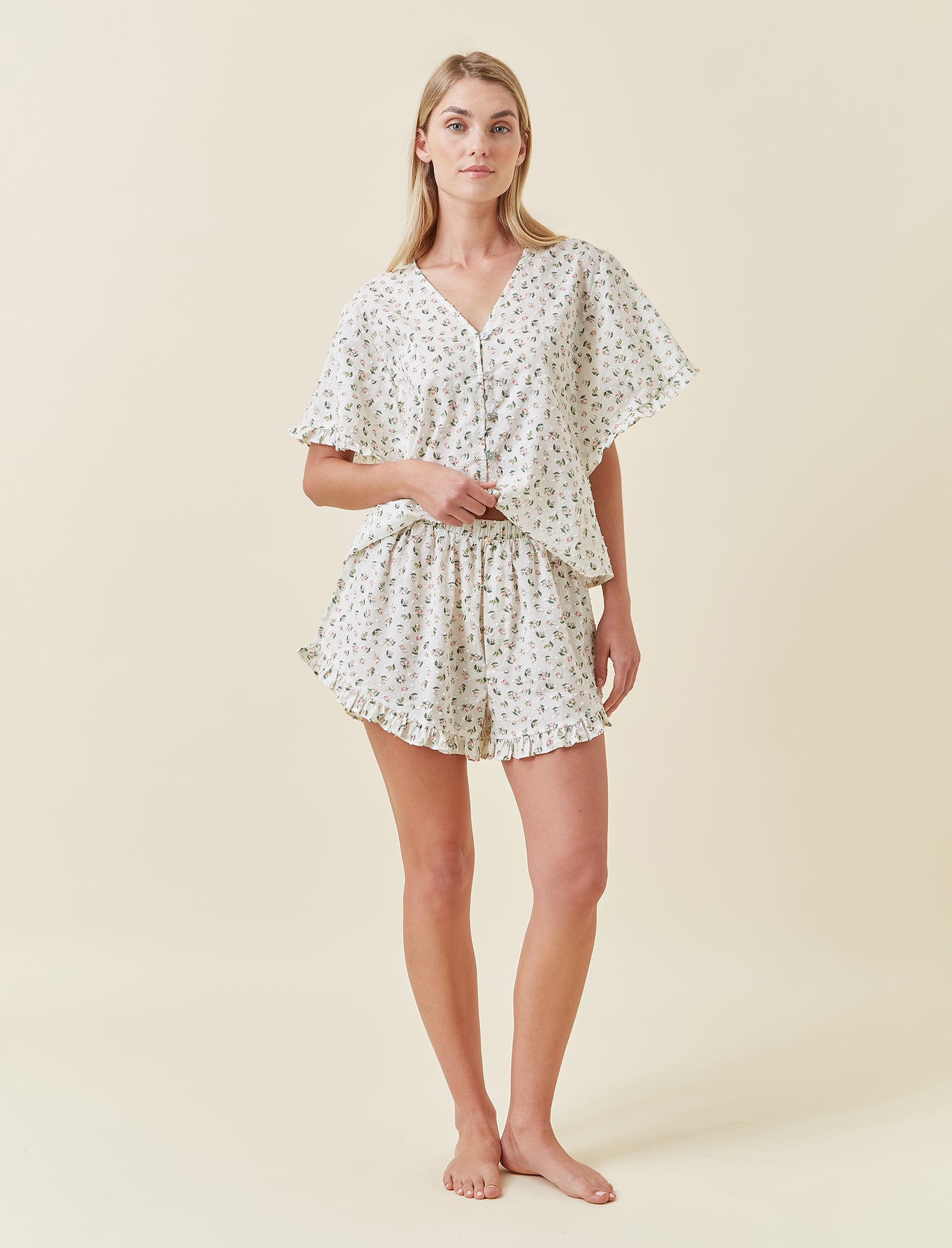 Swiss Dot Frill Boxer Short