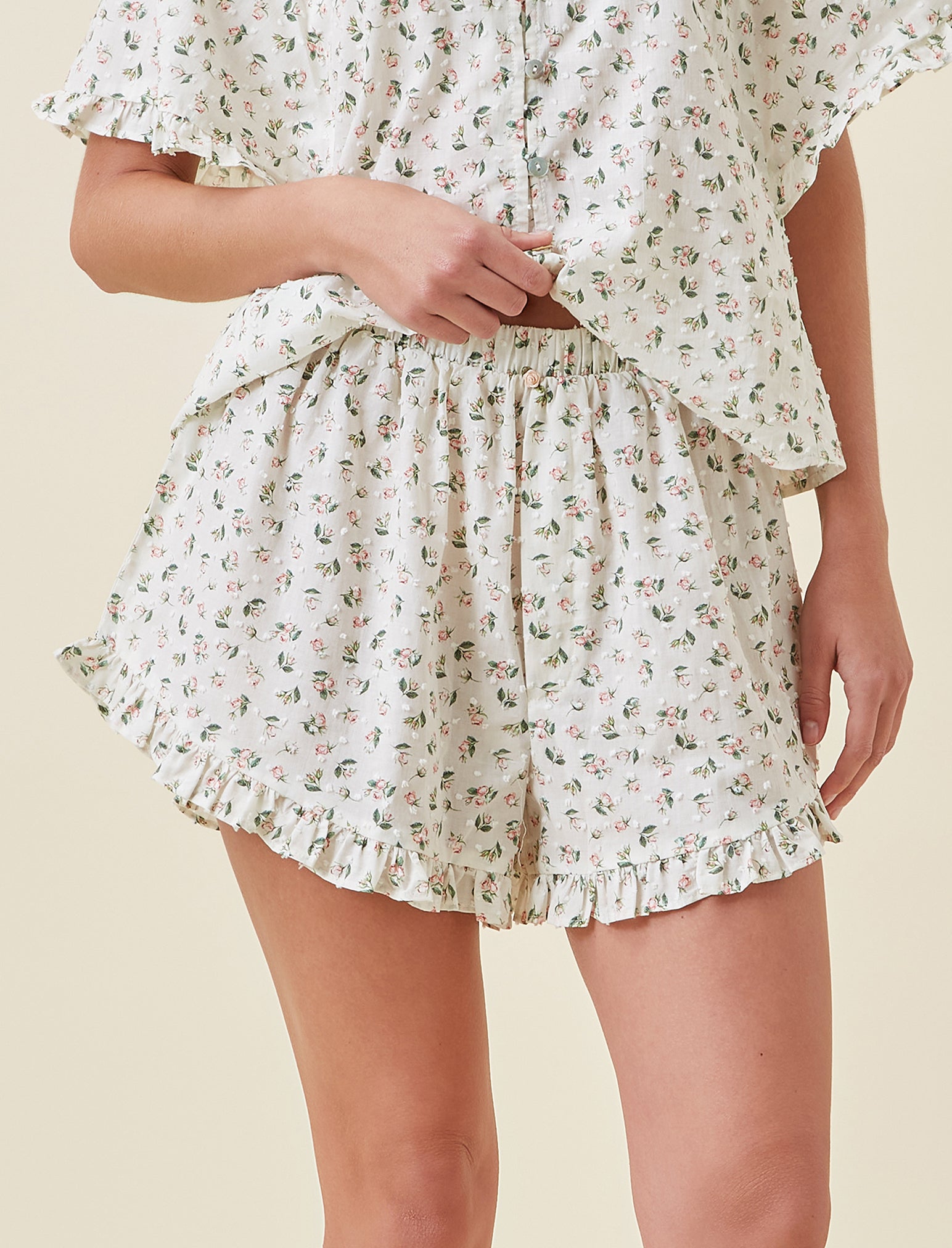 Swiss Dot Frill Boxer Short