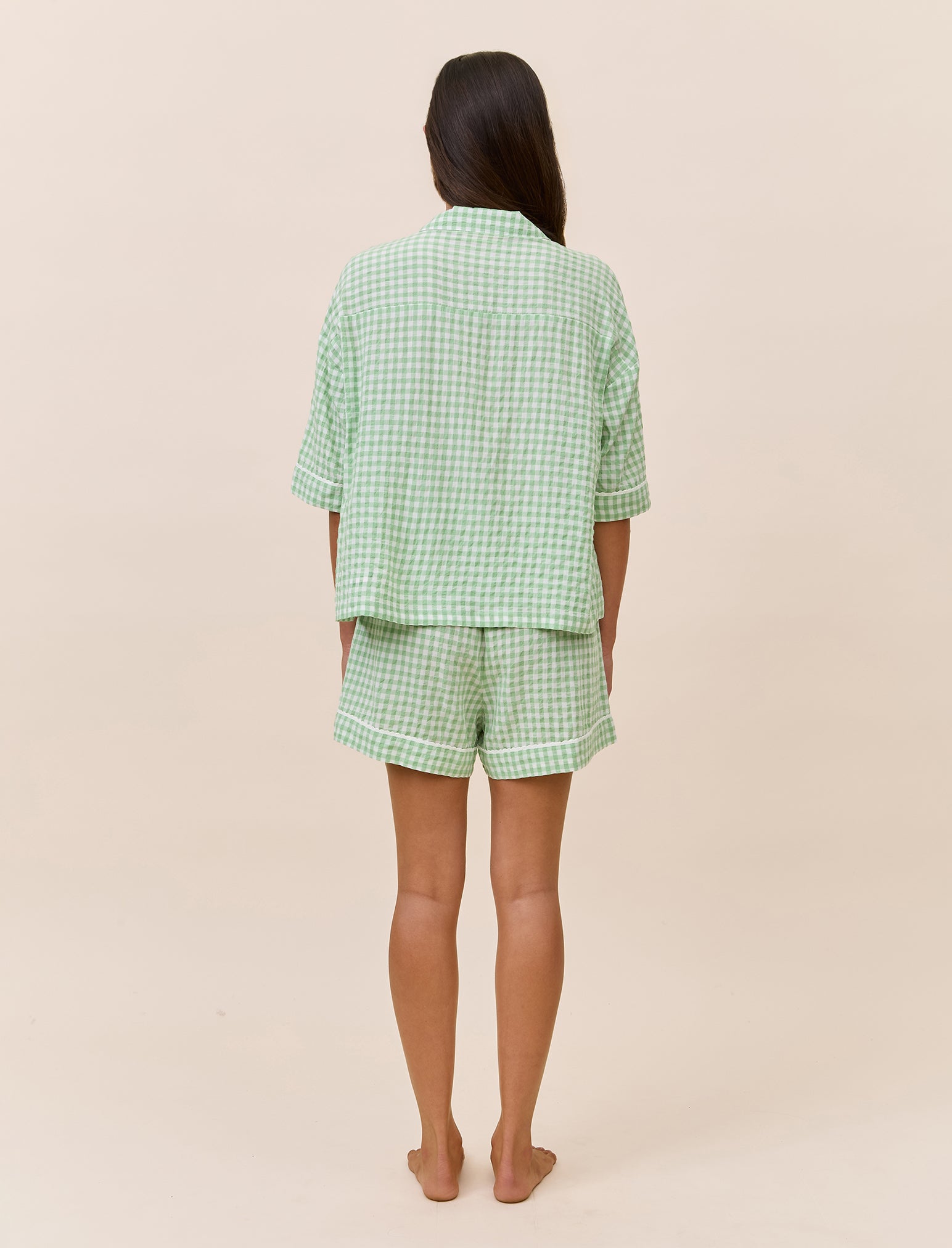 Seersucker Gingham Boxer PJ