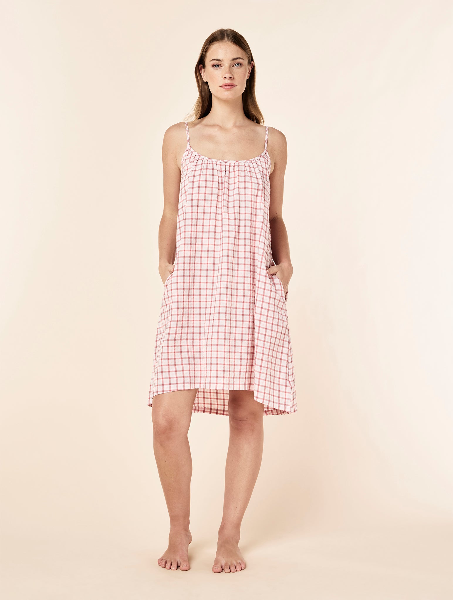 Seersucker Strappy Nightie