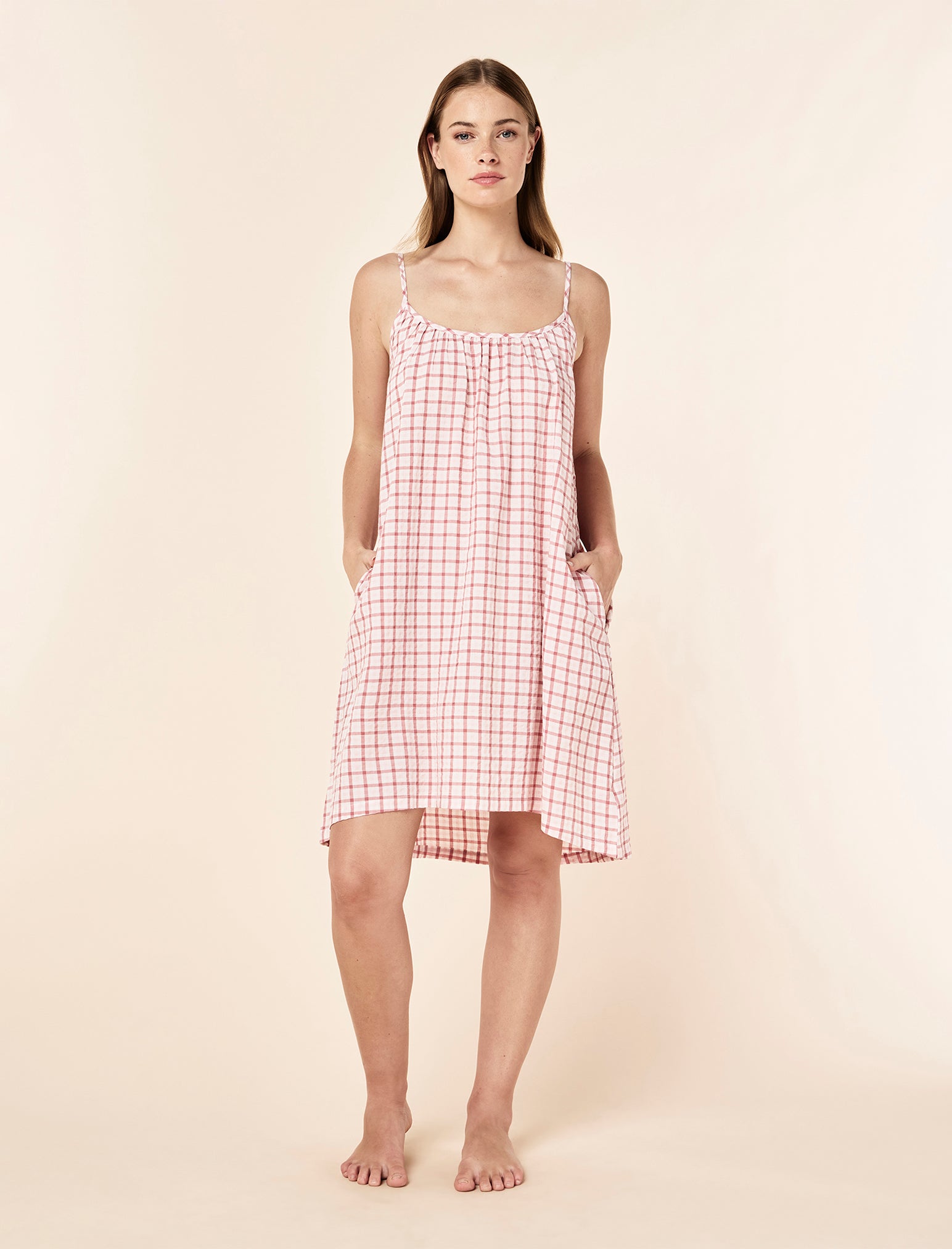 Seersucker Strappy Nightie