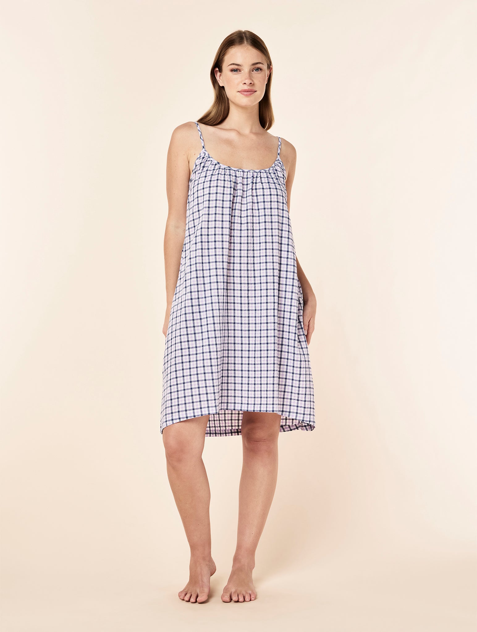 Seersucker Strappy Nightie