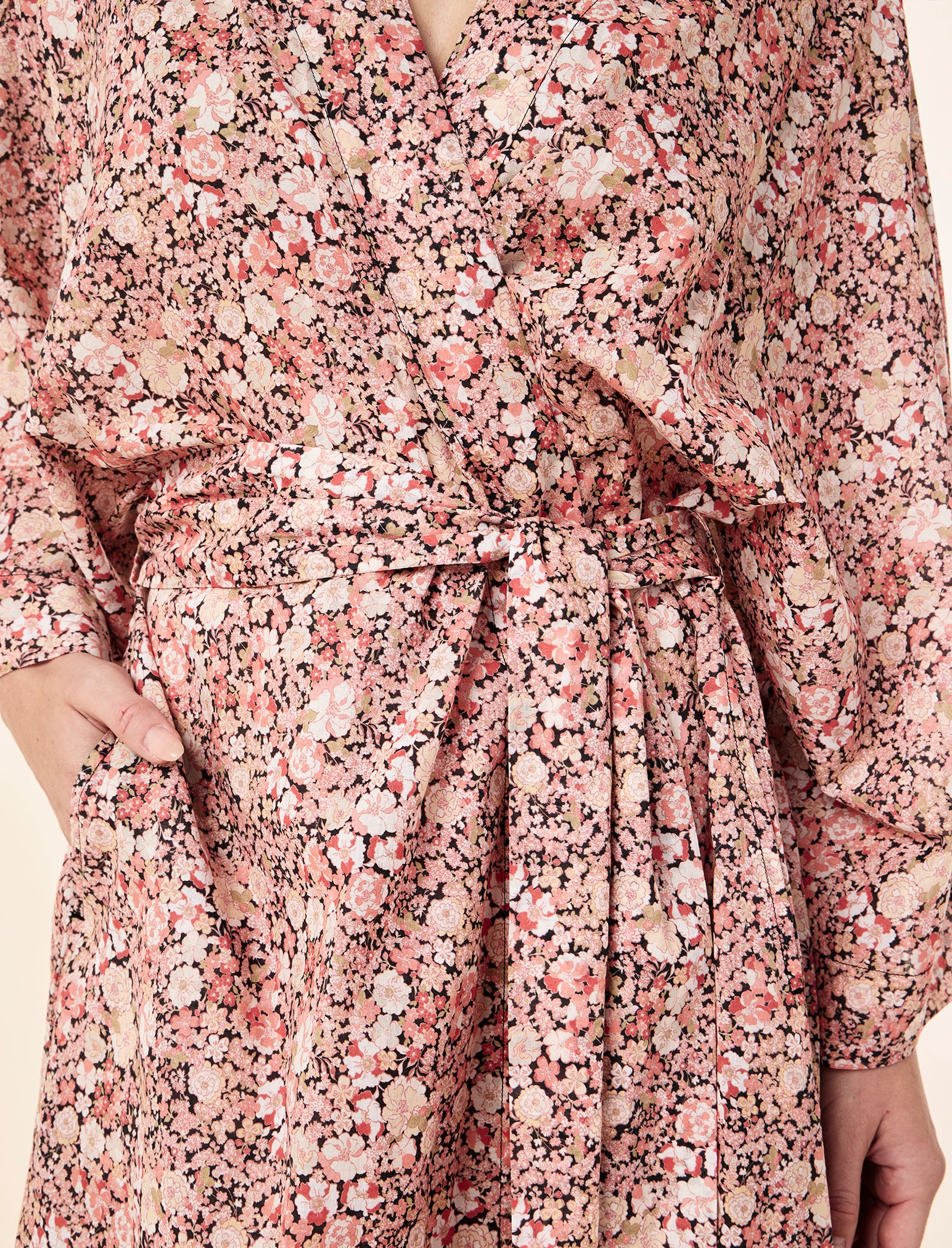 Carly Floral Maxi Kimono Robe
