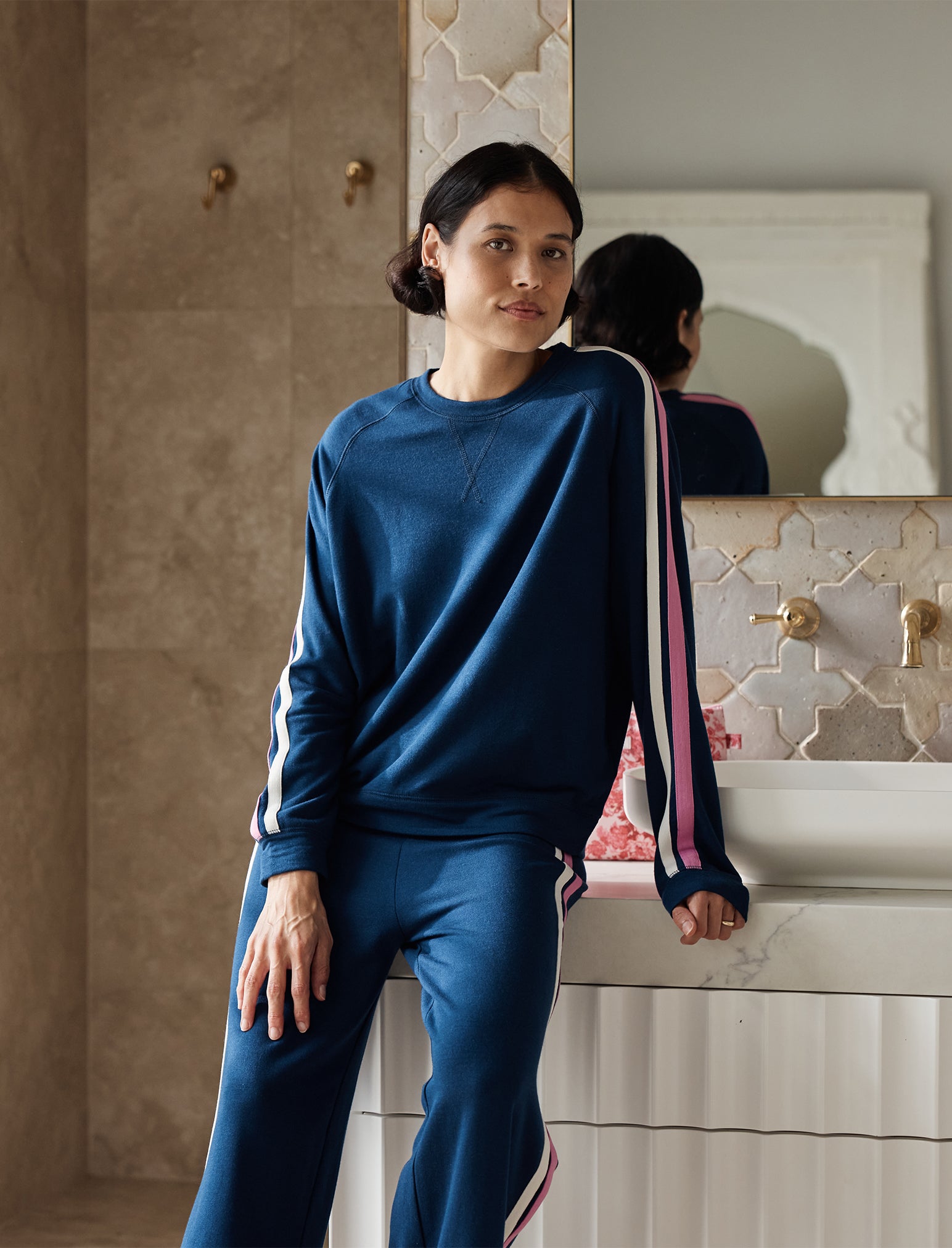 Cosy Kate Stripe Long Sleeve Top