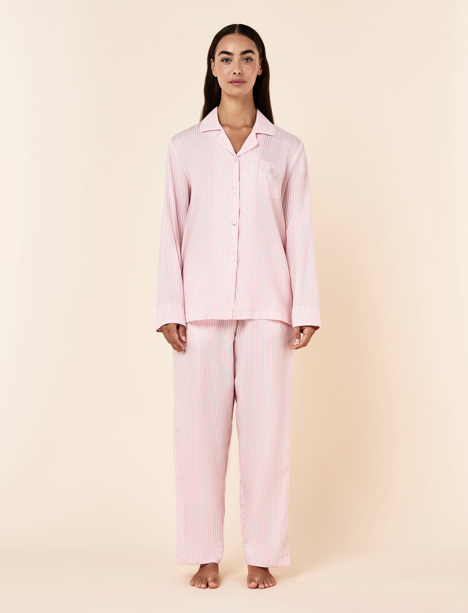 Bows in Bloom Emb Full Length PJ Set