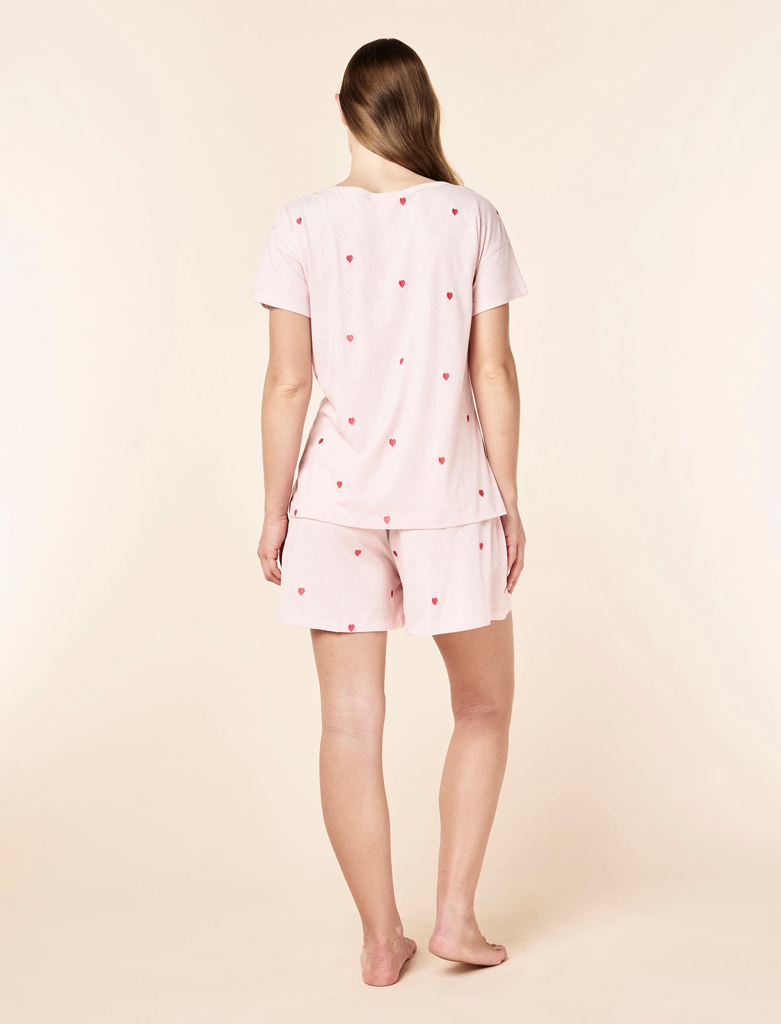 Jada Hearts Cotton Knit Boxer PJ Set