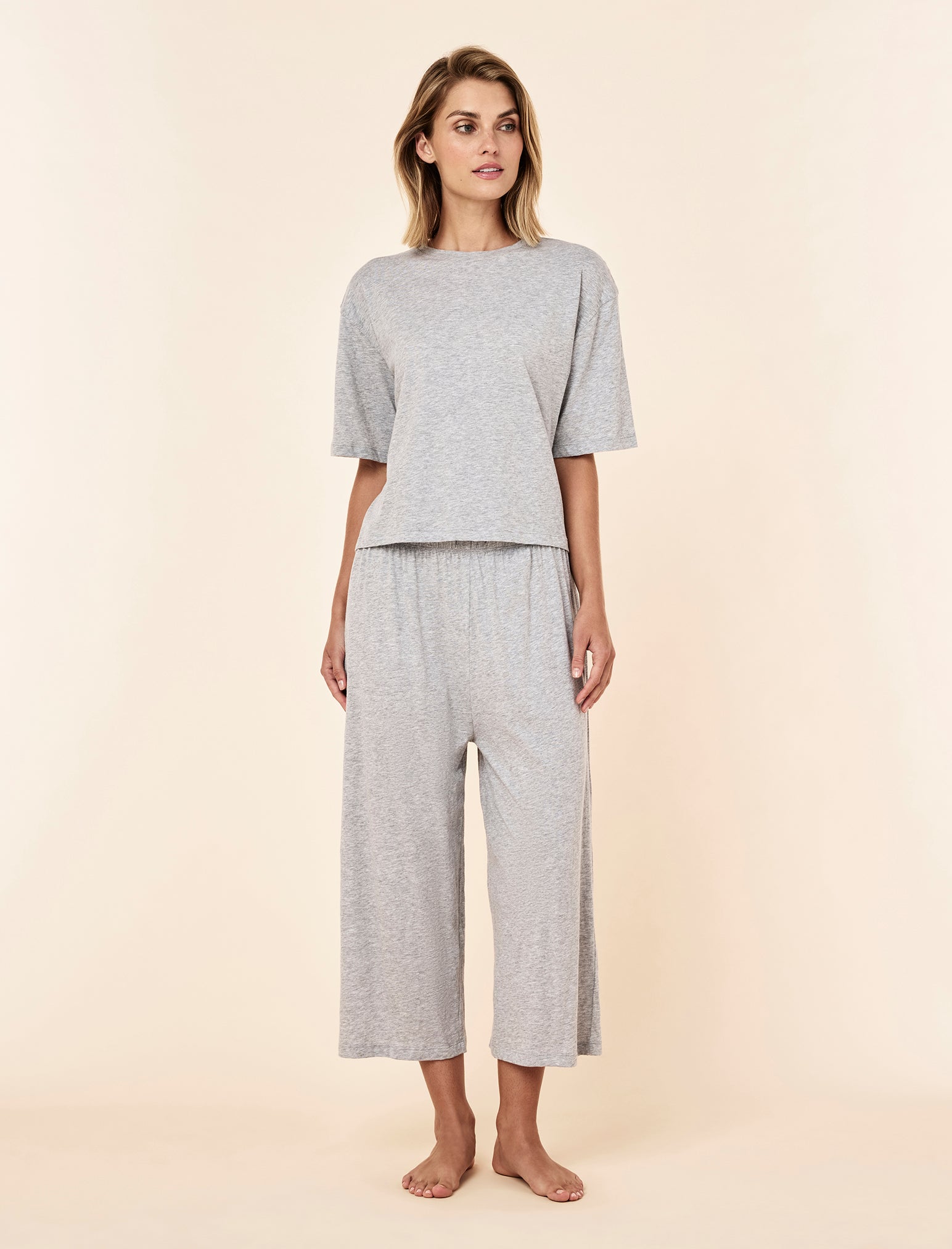 Jada Organic Cotton Knit Half Sleeve Tee