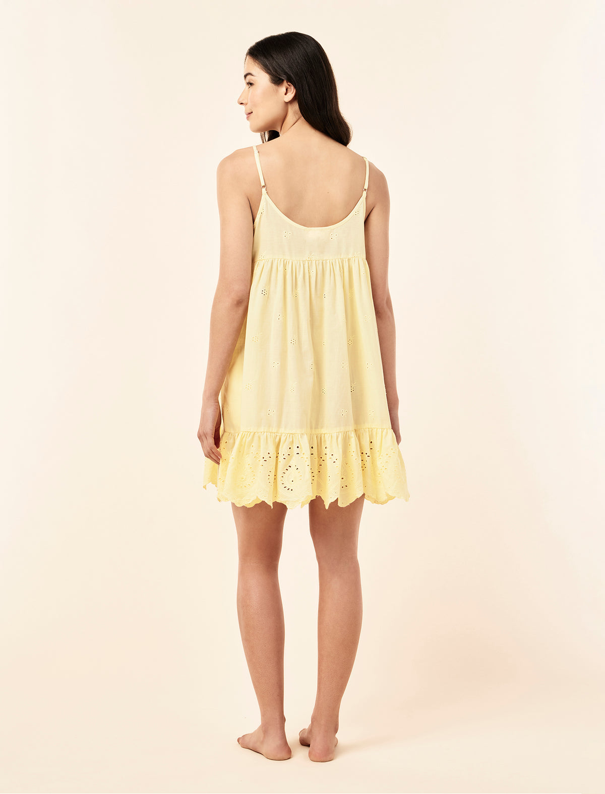 Isabella Strappy Frill Hem Nightie