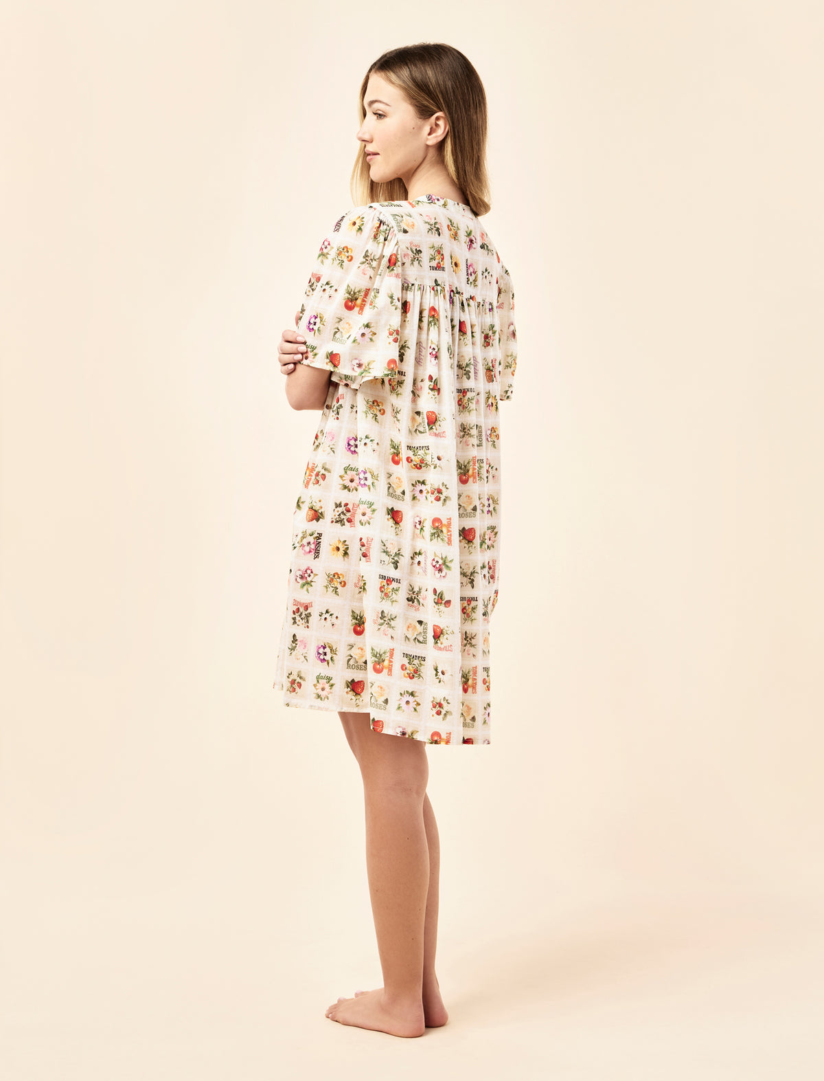 Blooms Gathered Sleeve Nightie