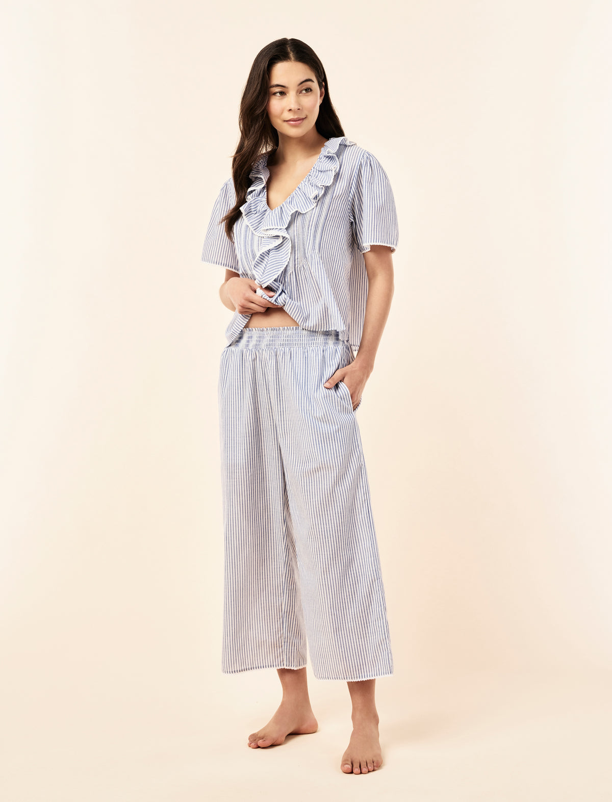 Elani Cotton Crop Pant