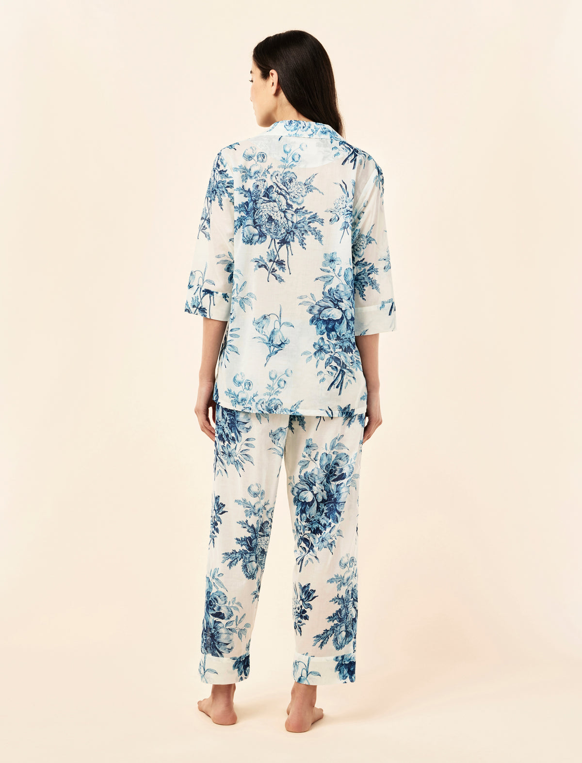 Karen Walker Romantic Floral Crop PJ Set