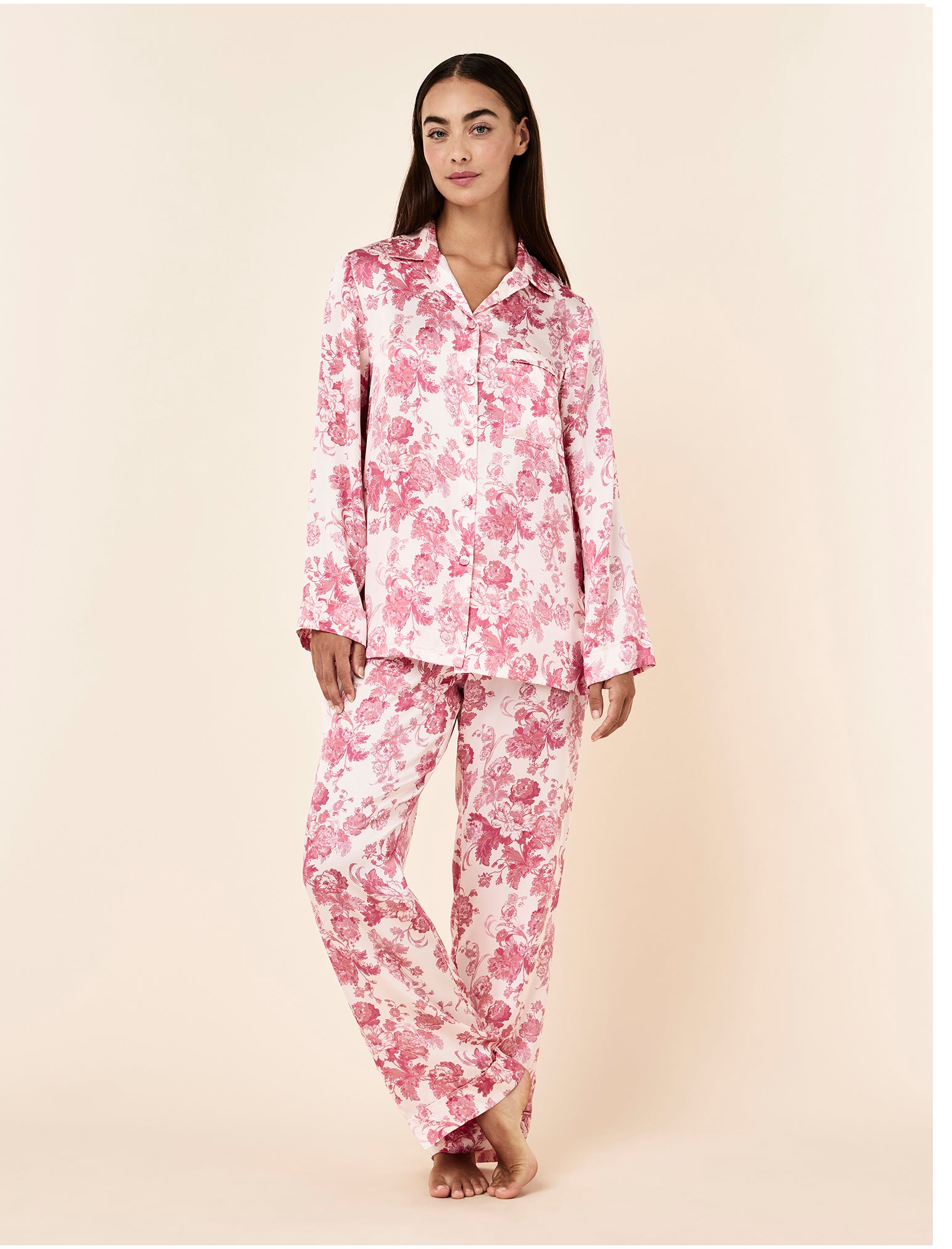 Madelyn Silk Full Length PJ Set