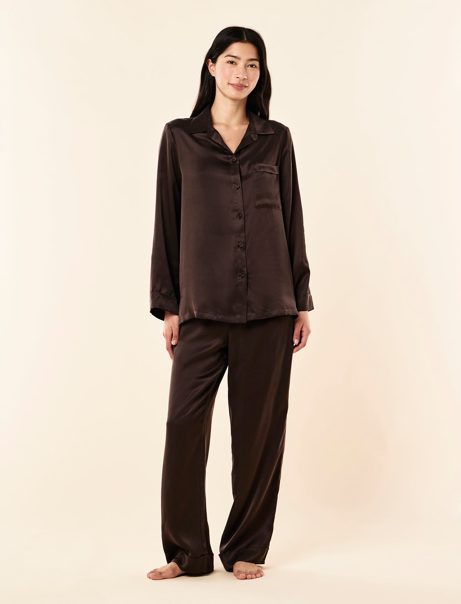 Audrey Washable Silk Full Length PJ