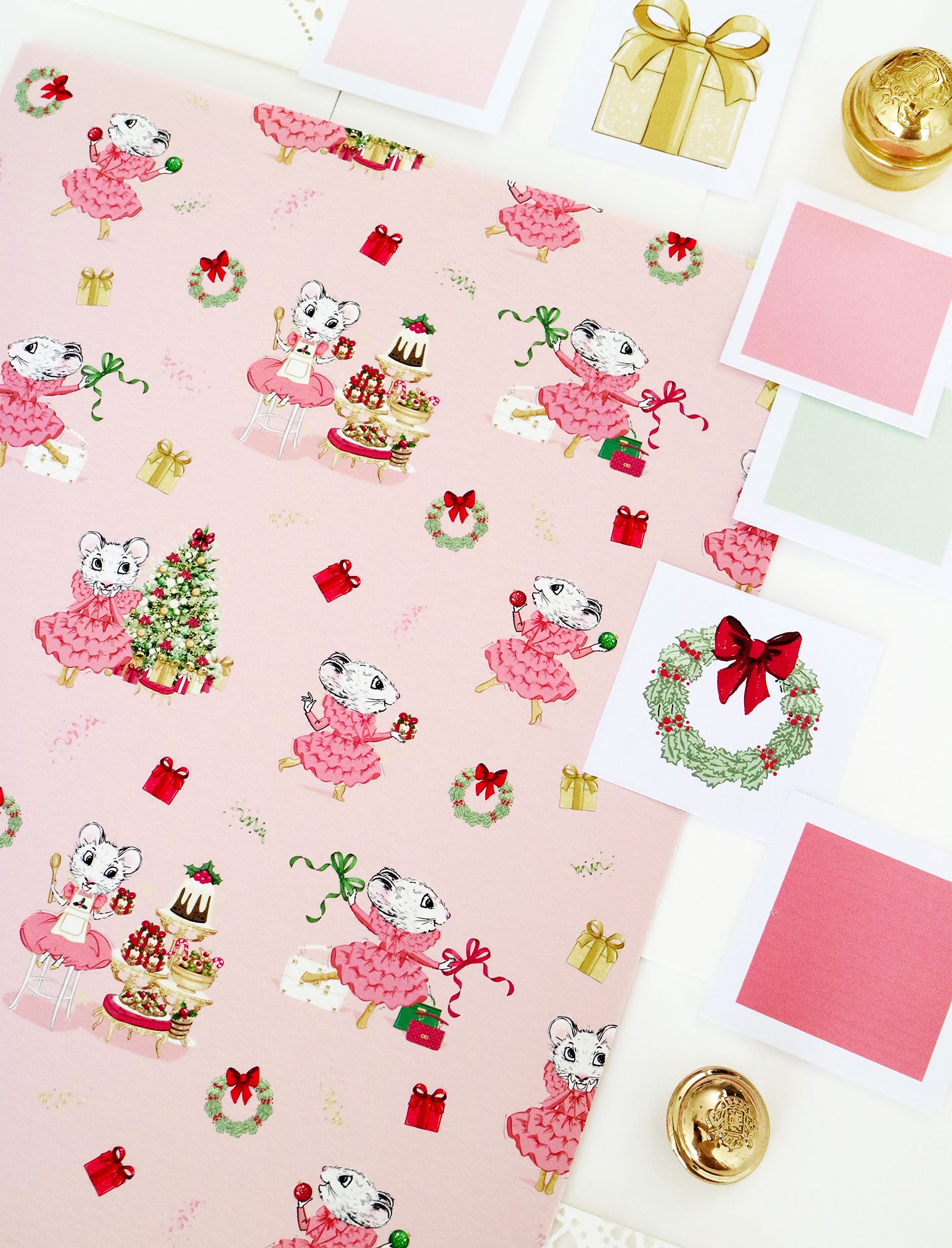 Claris The Mouse Kids Knit Placement PJ Set