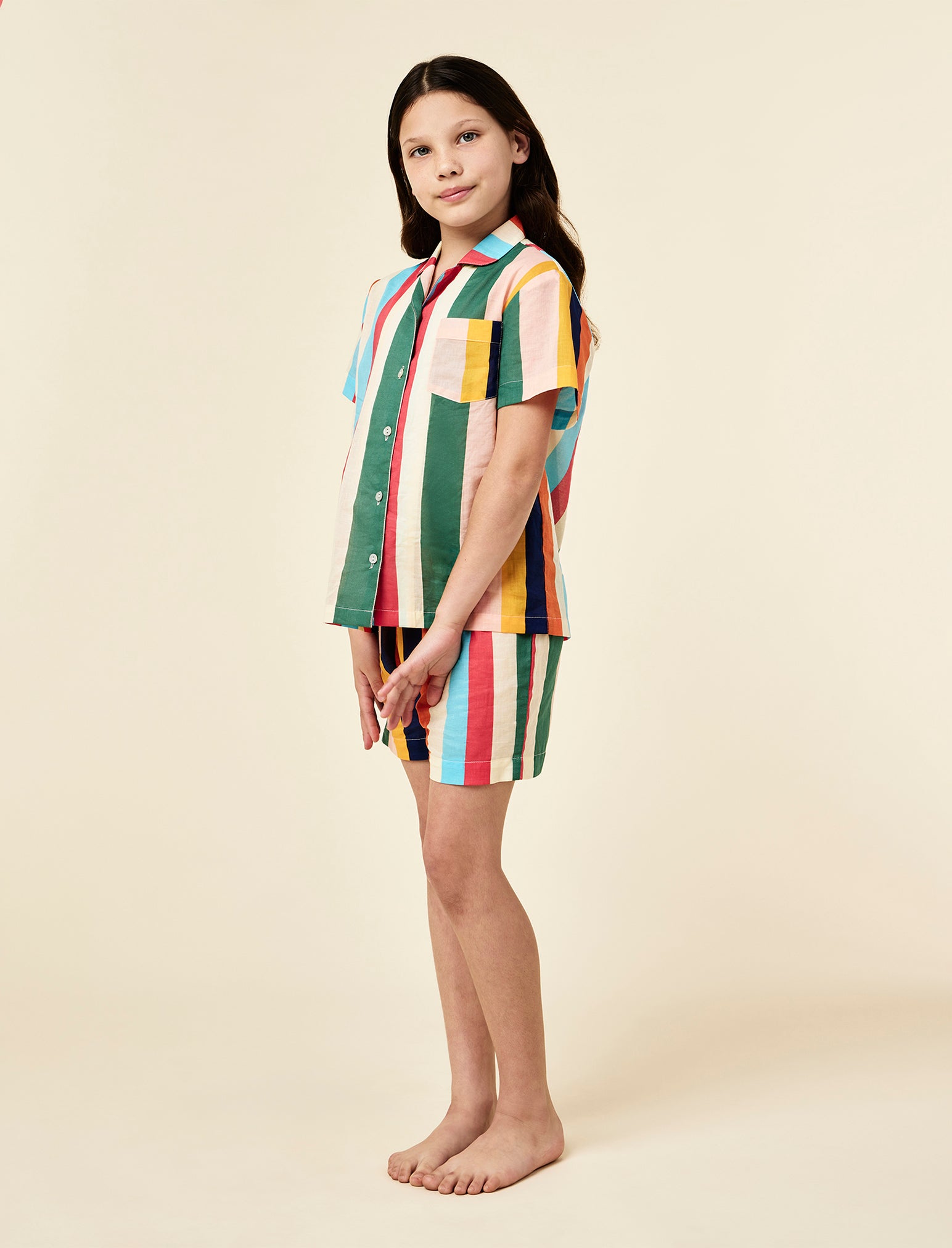 Kids Holiday Stripe Boxer PJ