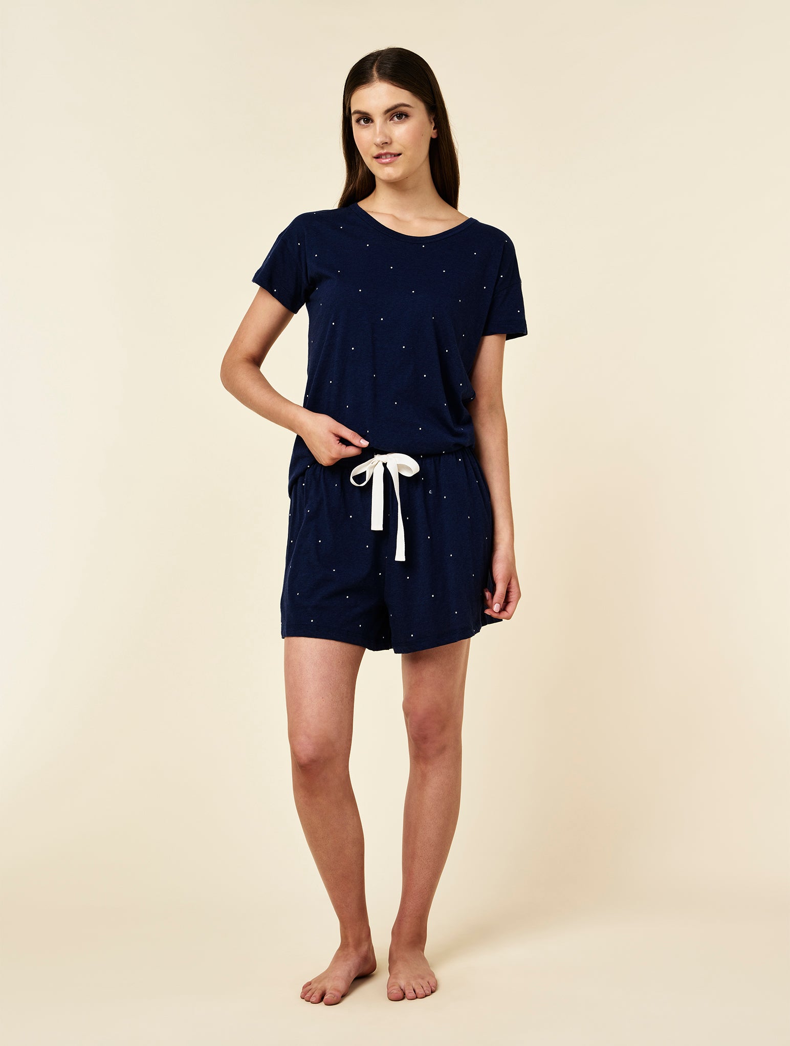 Jada Organic Cotton Knit Boxer PJ Set