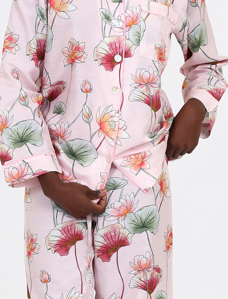 Lotus Cotton Silk PJ Set