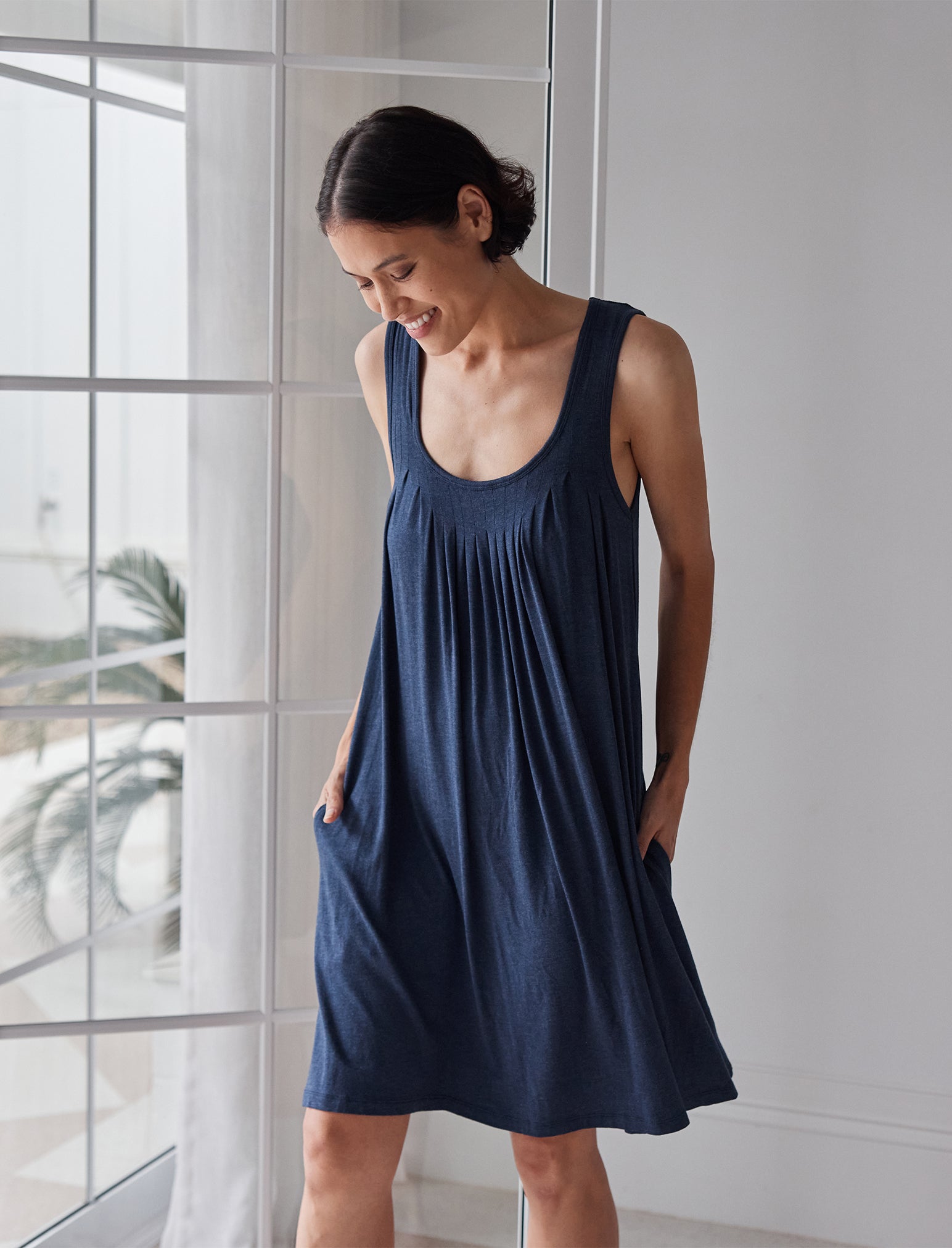 Kate Modal Soft Pleat Front Nightie