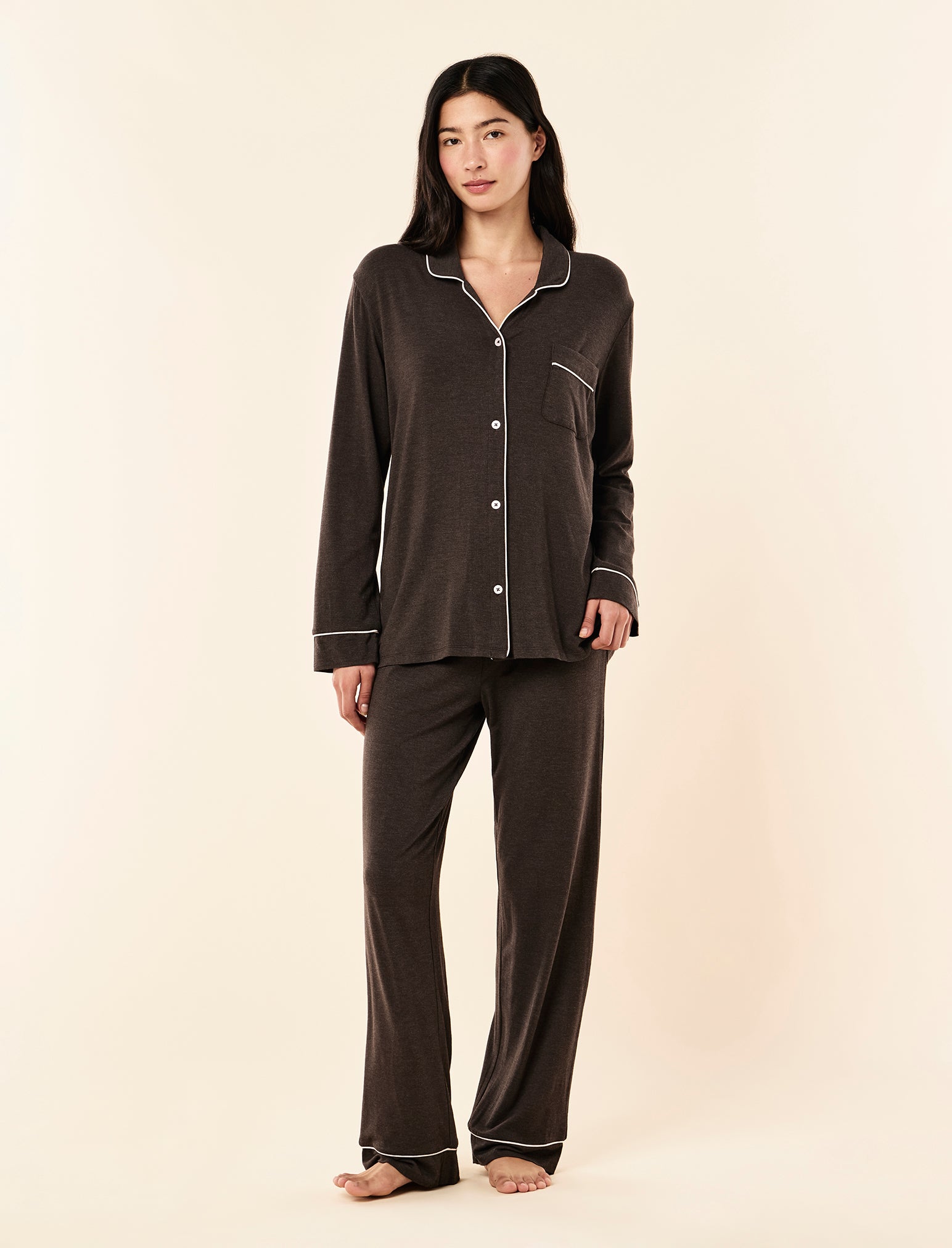 Kate Modal Soft Full Length PJ Set