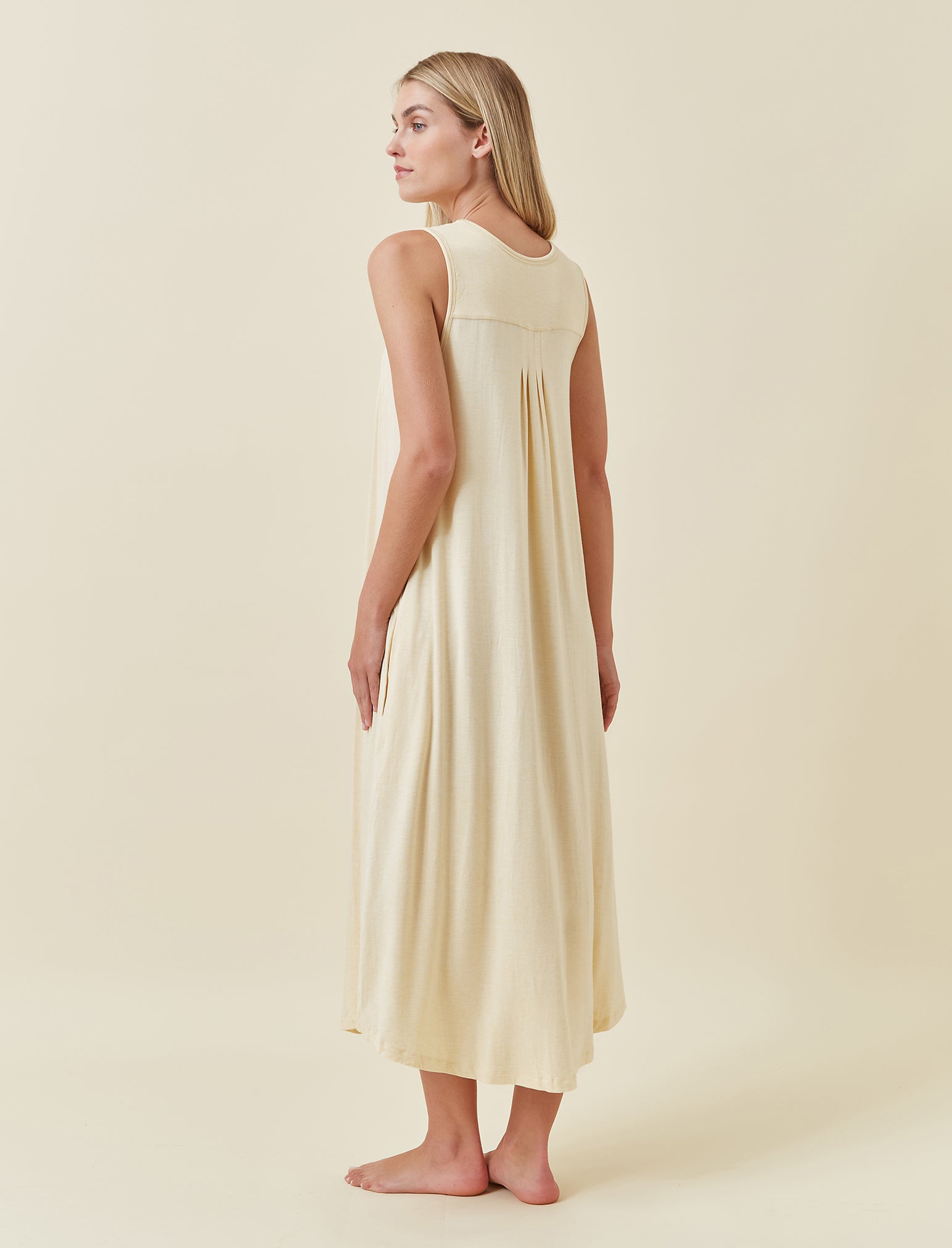 Kate Modal Soft Pleat Front Maxi Nightie