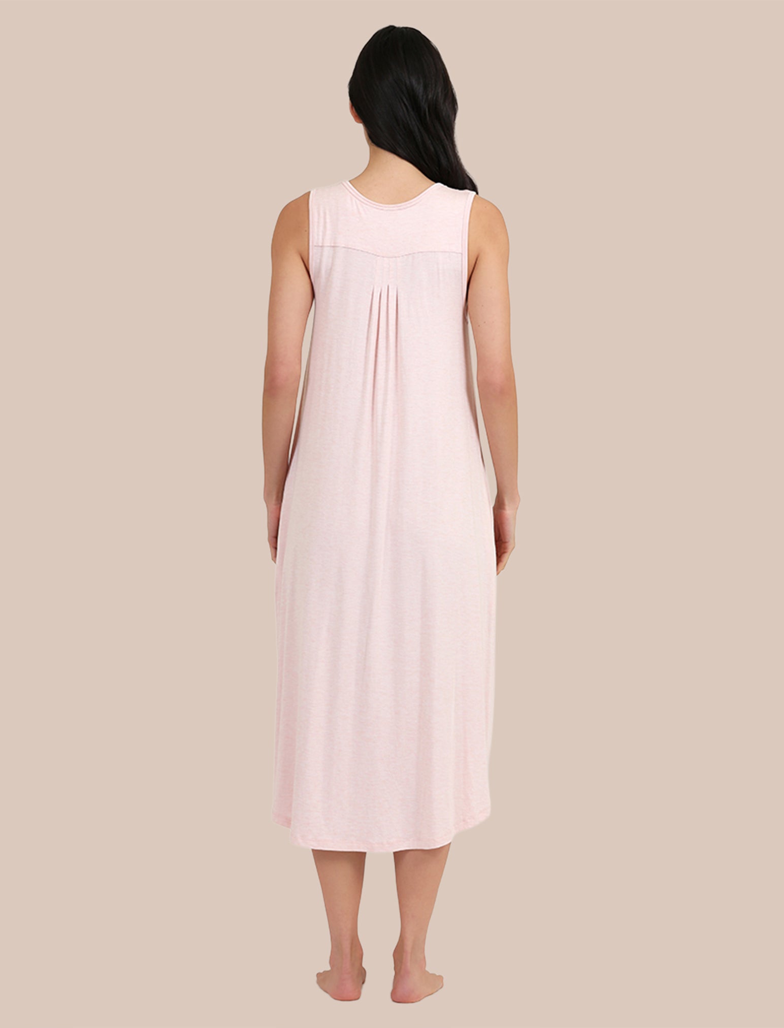 Kate Modal Soft Pleat Front Maxi Nightie