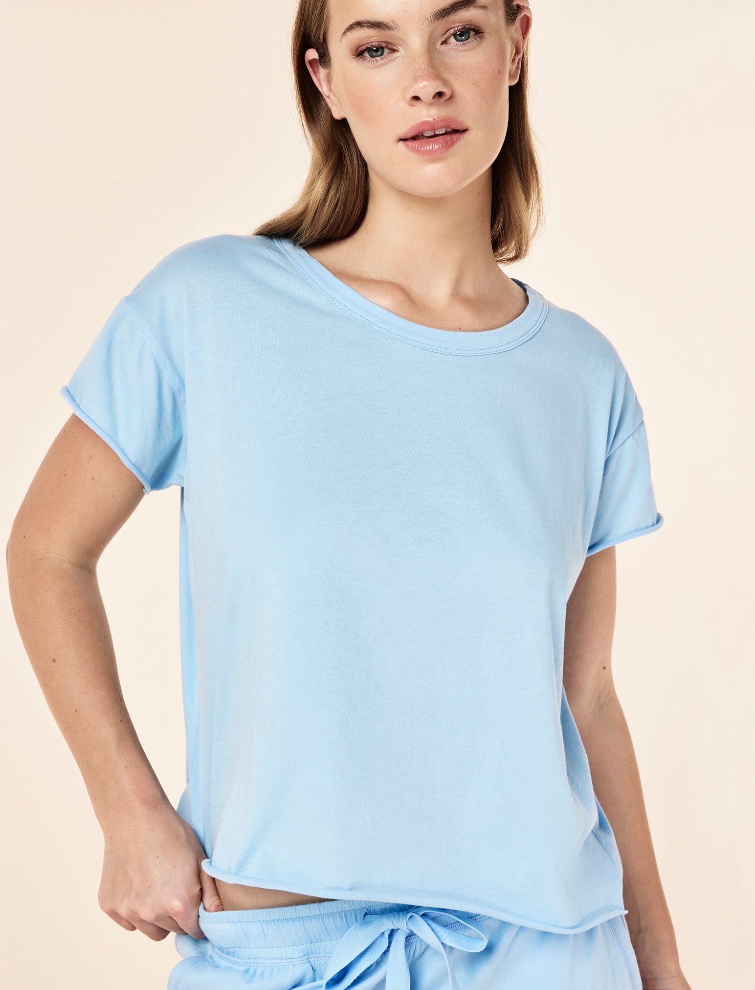 Jada Organic Cotton Knit Boxy Tee