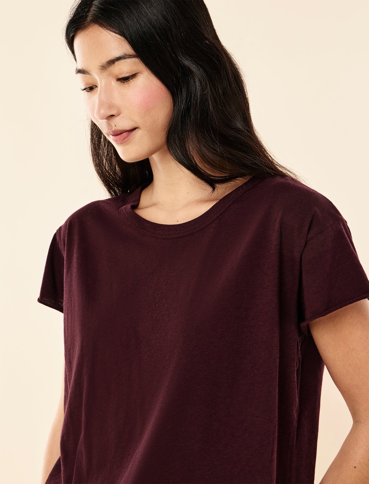 Jada Organic Cotton Knit Boxy Tee