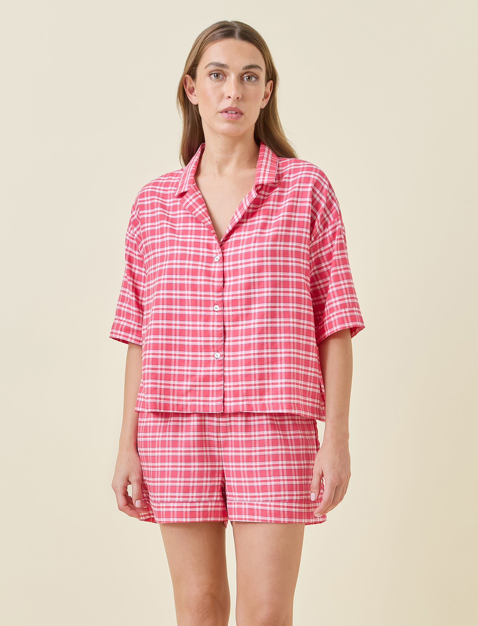 Holiday Plaid Boxer PJ Set