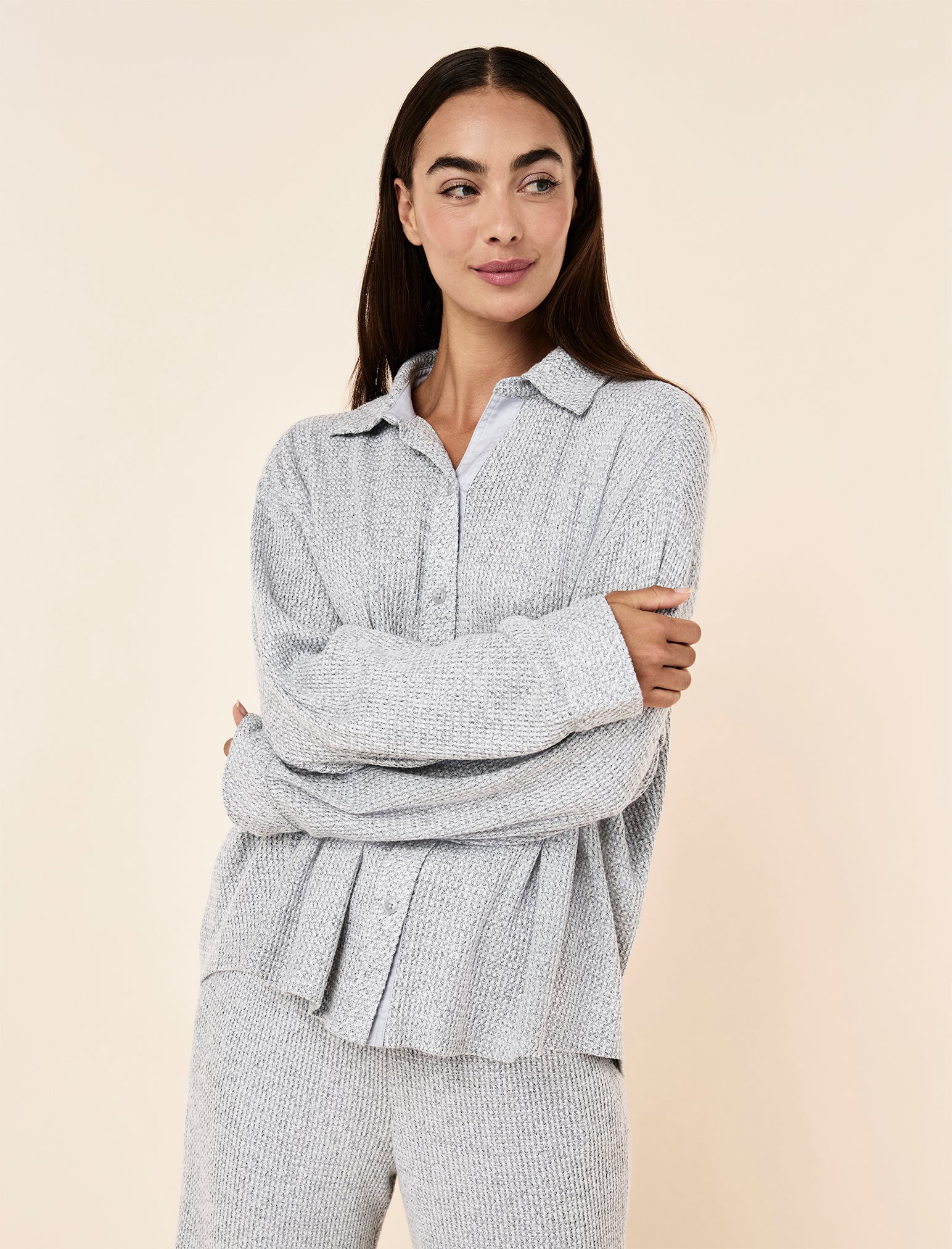 Super Soft Waffle Full Length PJ Set