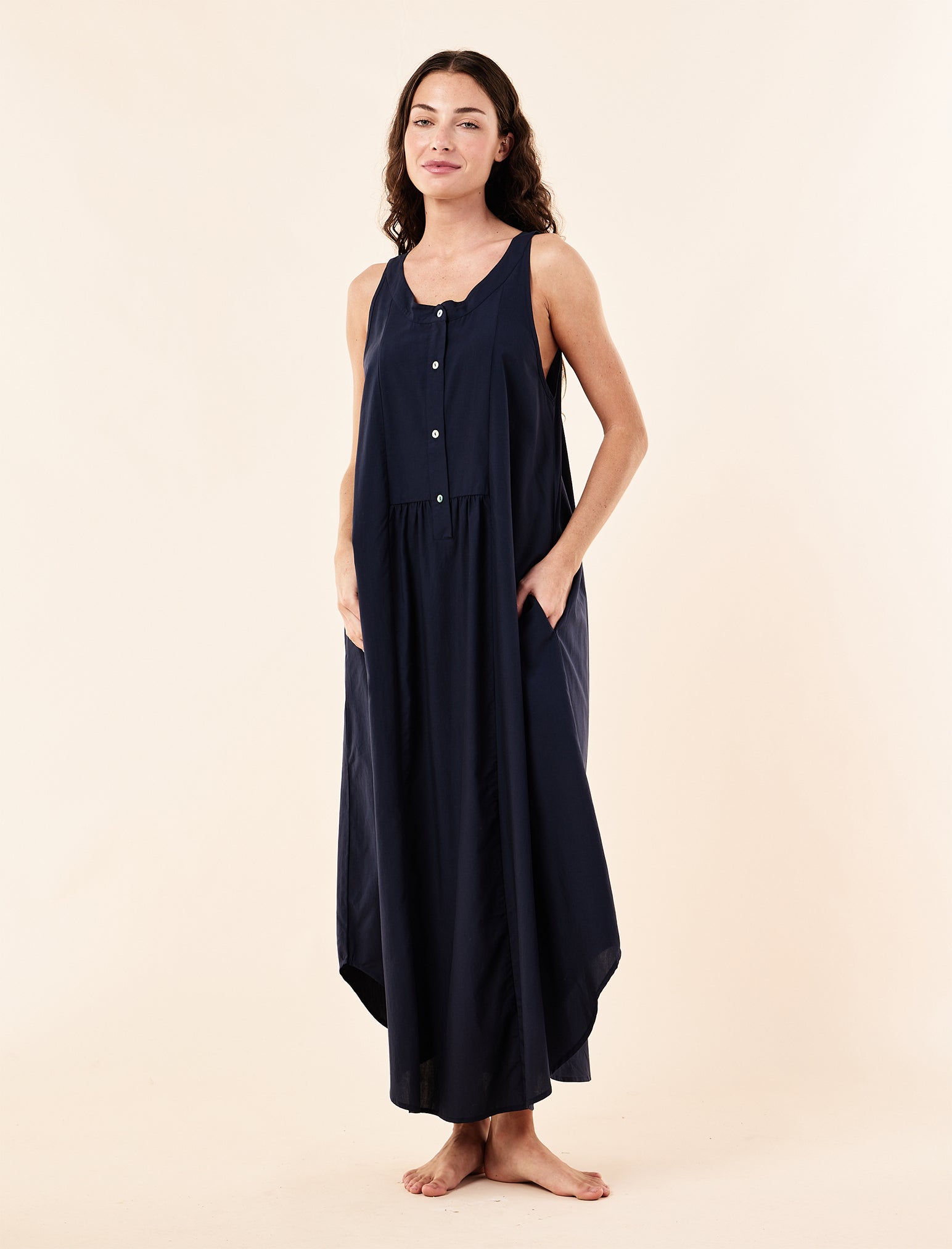 Madison Panel Front Maxi Nightie