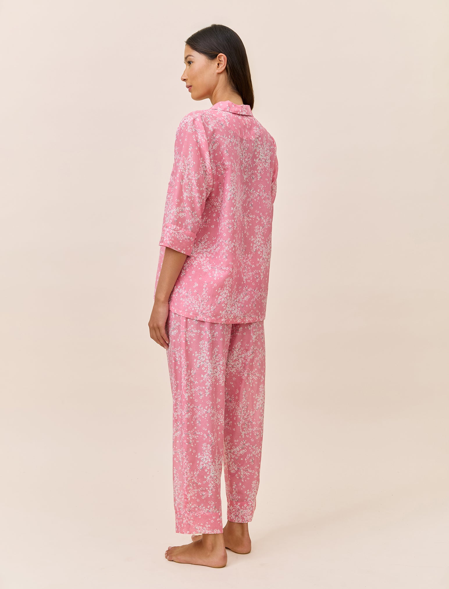 Cheri Blossom Crop PJ Set (no eye mask)