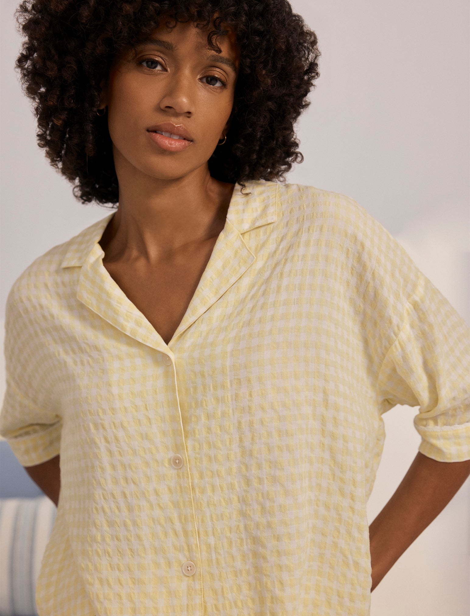 Seersucker Gingham Boxer PJ