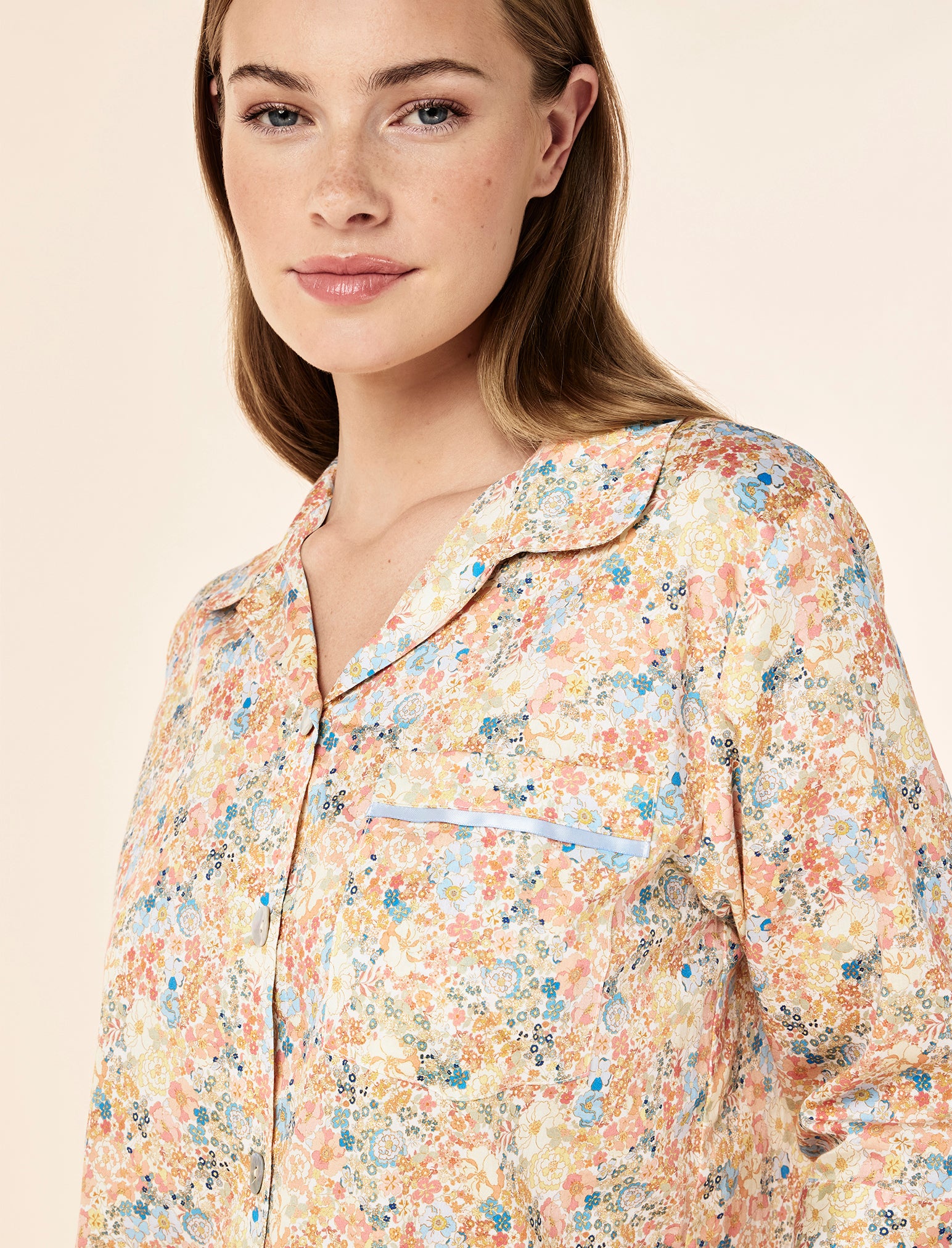 Carly Floral Crop PJ Set
