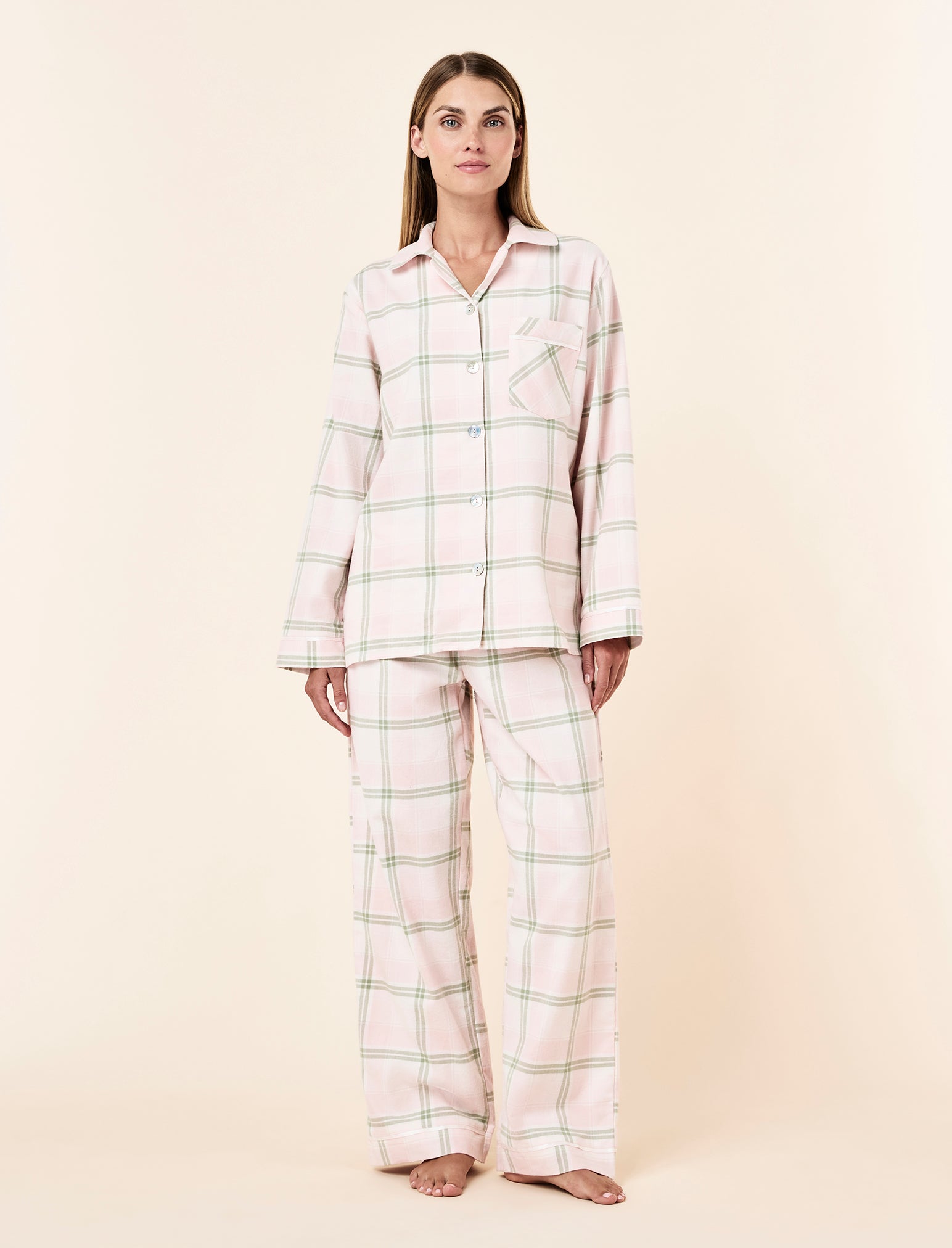 Organic Cotton Plaid Cosy PJ Set