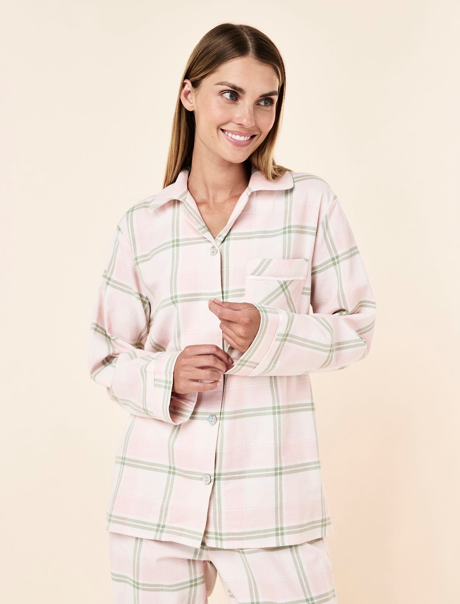 Organic Cotton Plaid Cosy PJ Set