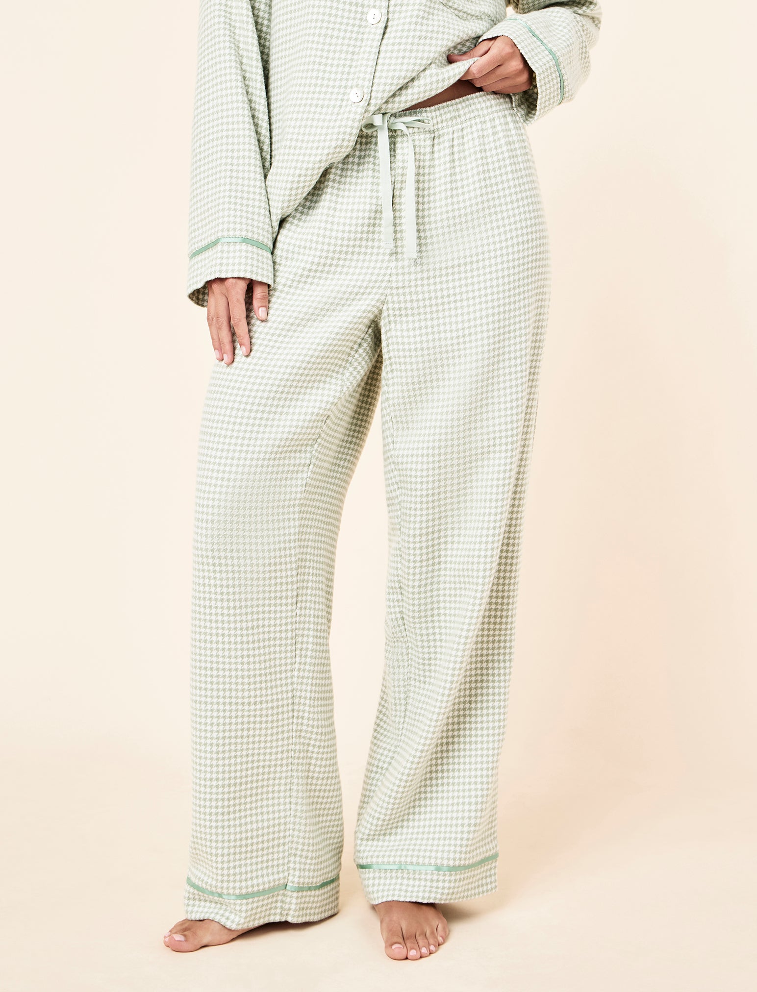Houndstooth Cosy Full Length PJ Set